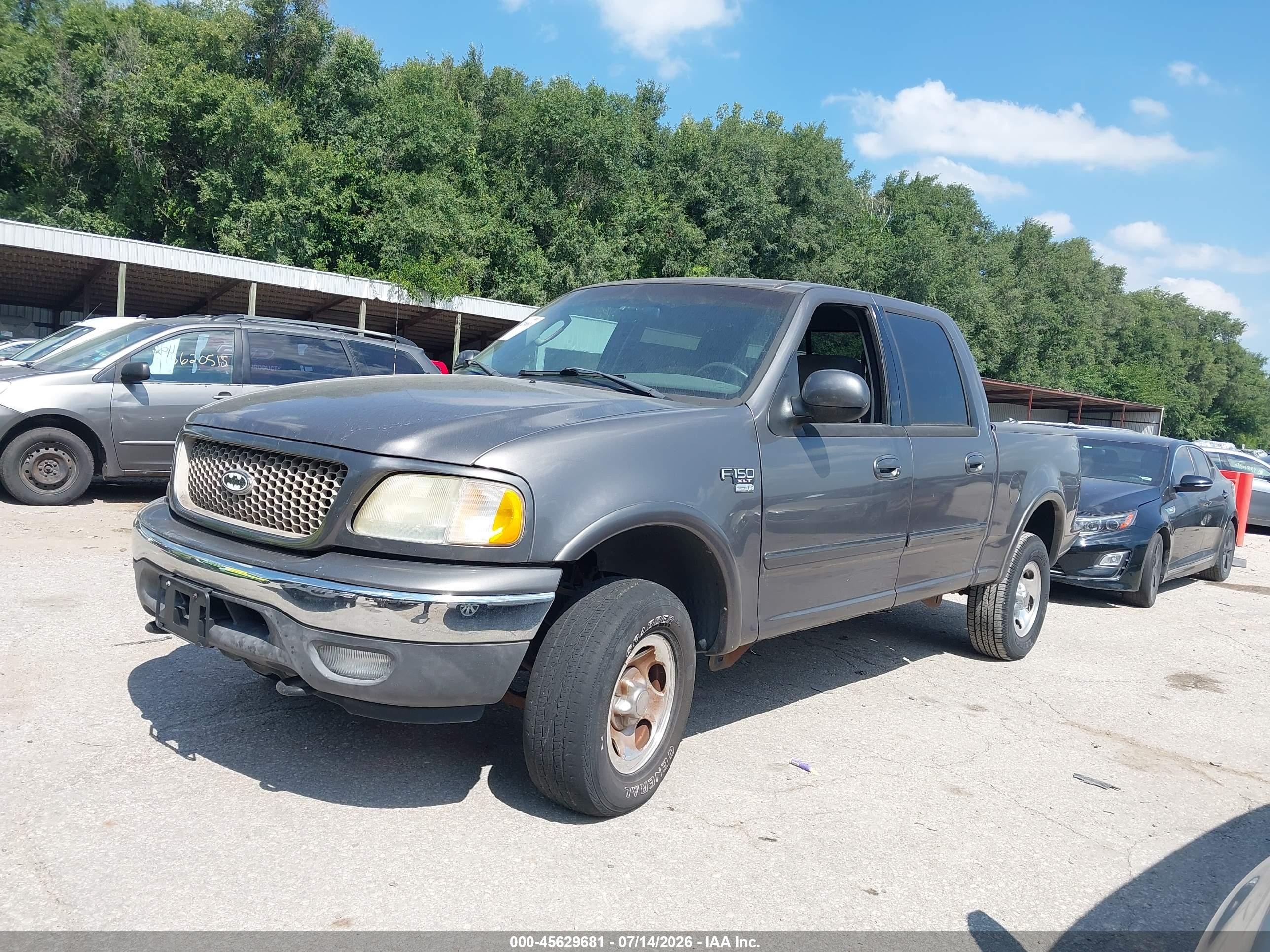 2003 Ford F-150 Lariat/xlt Gray vin: 1FTRW08L03KC21157