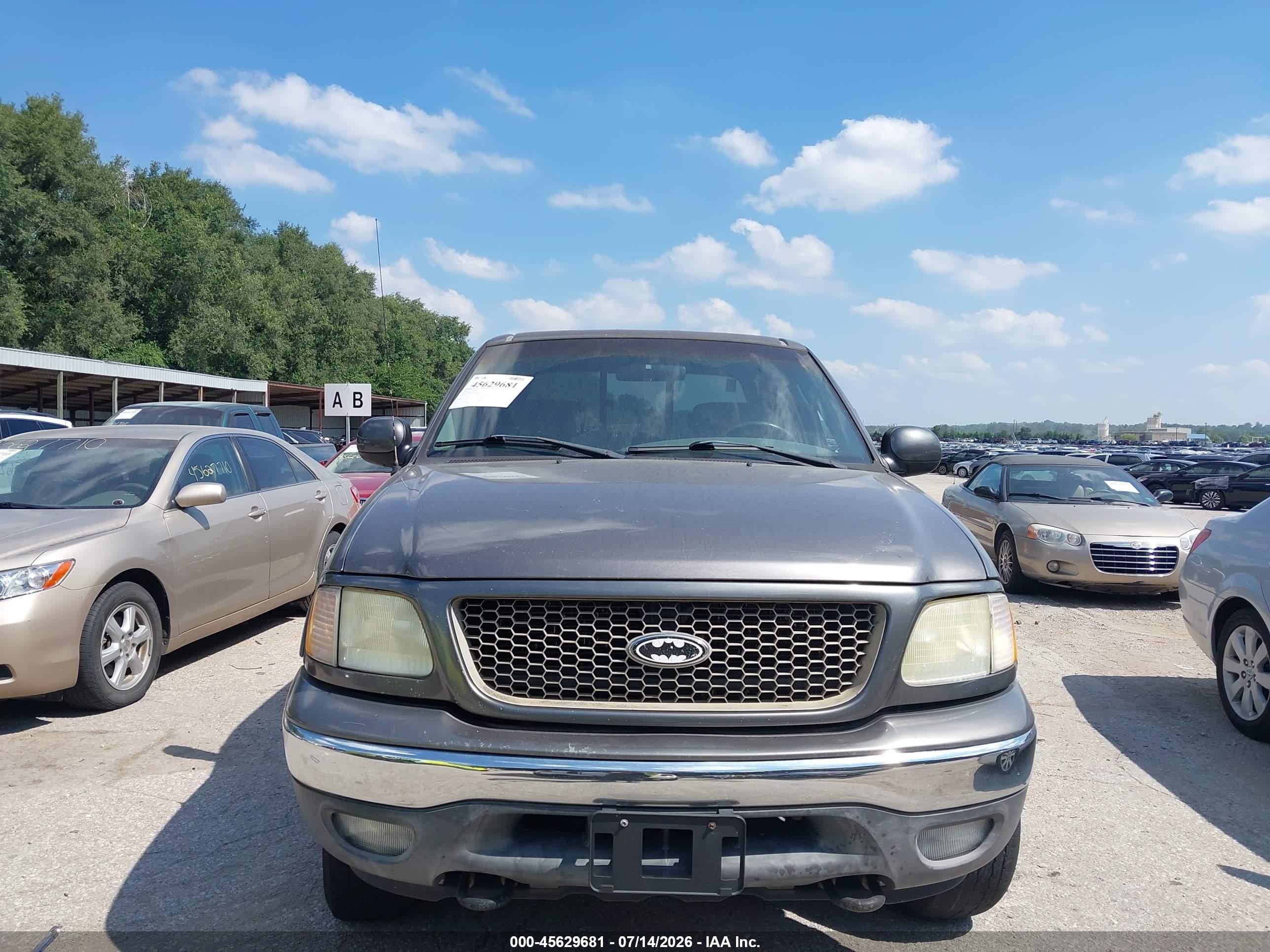 2003 Ford F-150 Lariat/xlt Gray vin: 1FTRW08L03KC21157