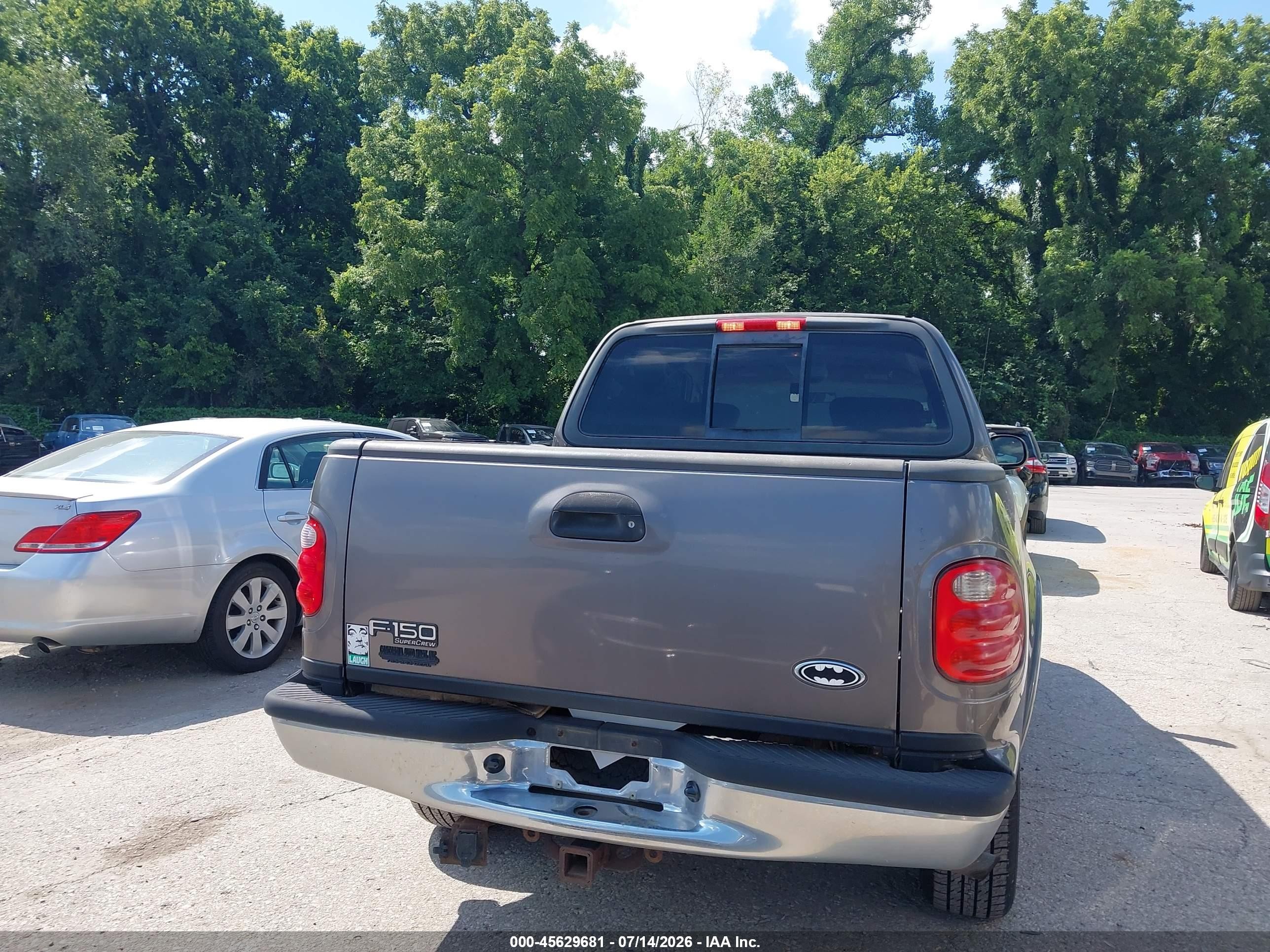 2003 Ford F-150 Lariat/xlt Gray vin: 1FTRW08L03KC21157