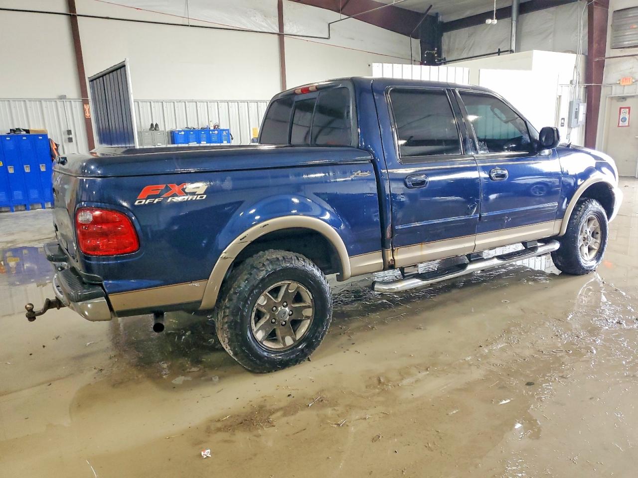 2003 Ford F150 Supercrew Blue vin: 1FTRW08L03KD97626