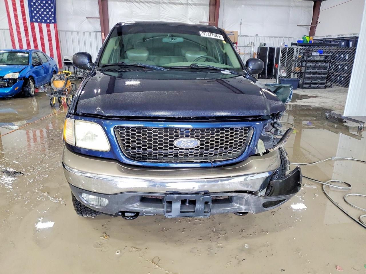 2003 Ford F150 Supercrew Blue vin: 1FTRW08L03KD97626