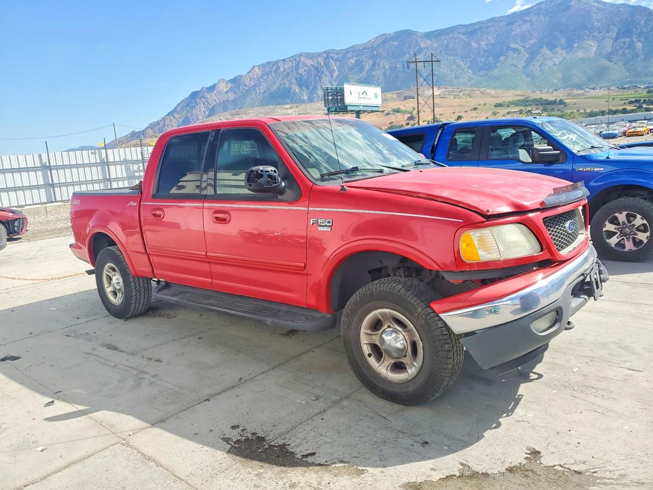 2001 Ford F150 Supercrew Red vin: 1FTRW08L11KA91709