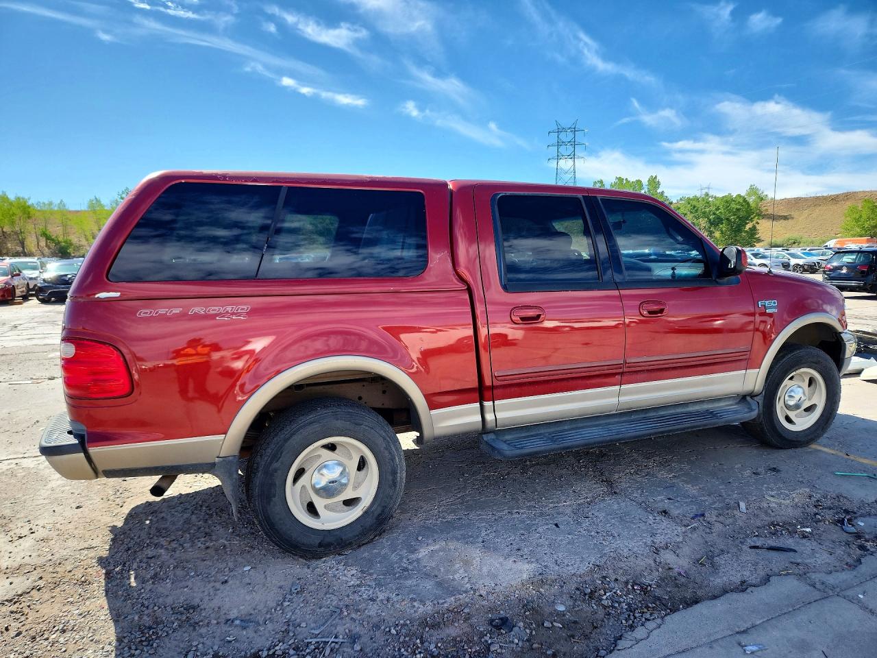 2001 Ford F150 Supercrew Красный vin: 1FTRW08L11KB57174