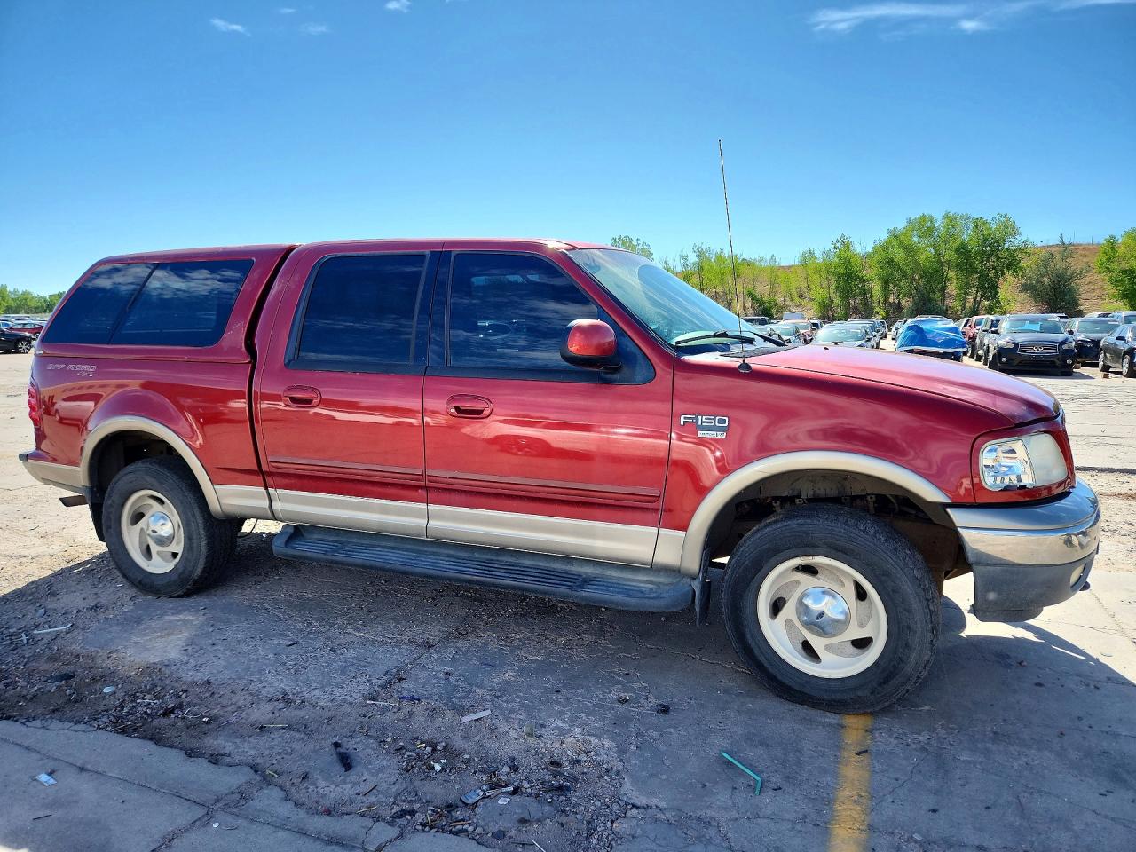 2001 Ford F150 Supercrew Красный vin: 1FTRW08L11KB57174