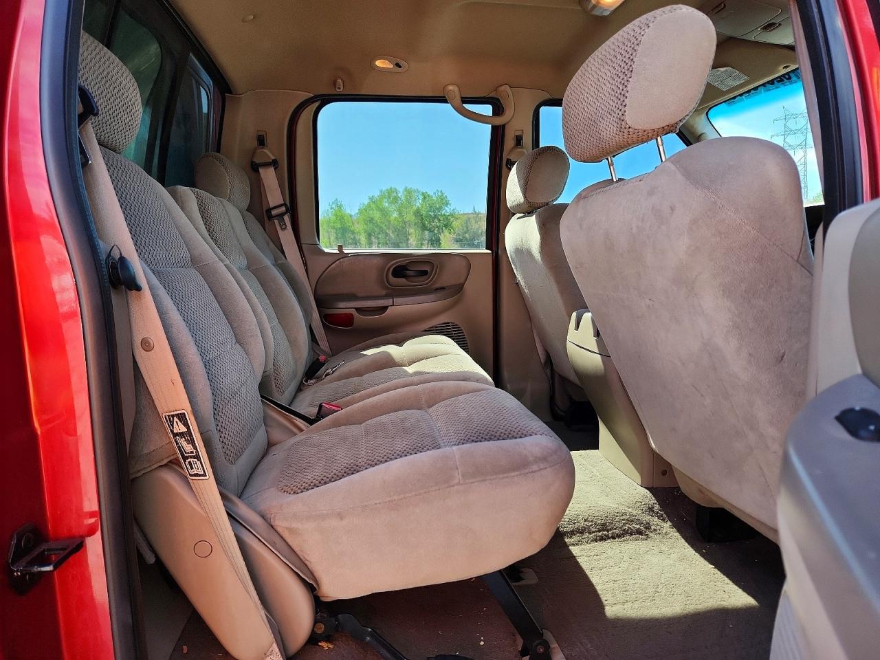 2001 Ford F150 Supercrew Красный vin: 1FTRW08L11KB57174