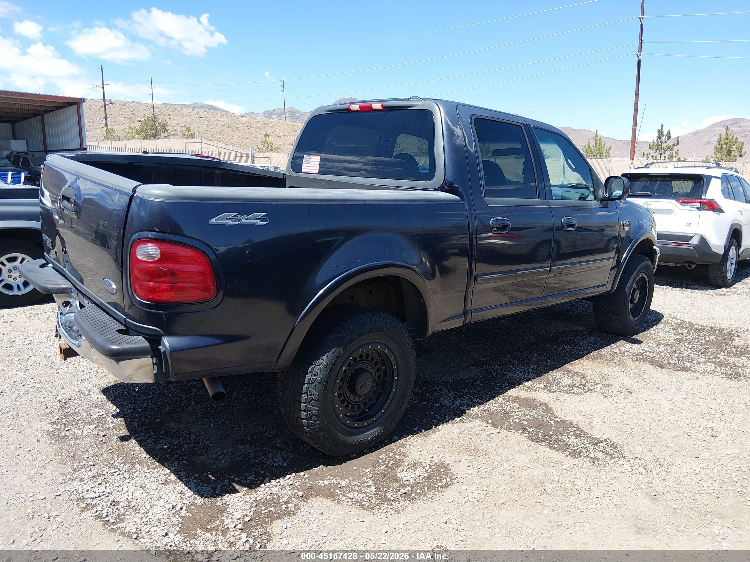2001 Ford F-150 King Ranch Edition/lariat/xlt Blue vin: 1FTRW08L11KE39945