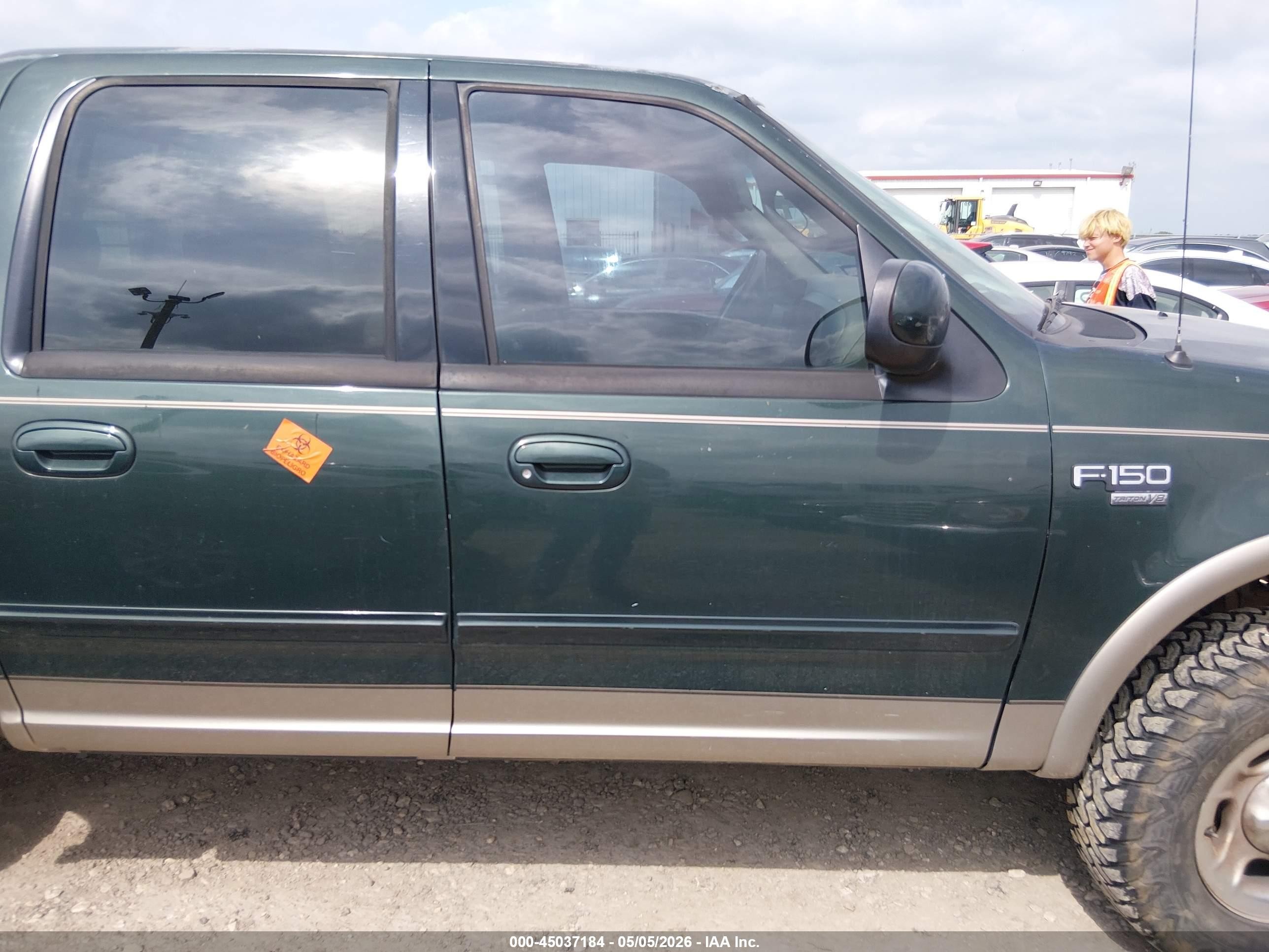 2002 Ford F-150 Lariat/xlt Green vin: 1FTRW08L12KA73924