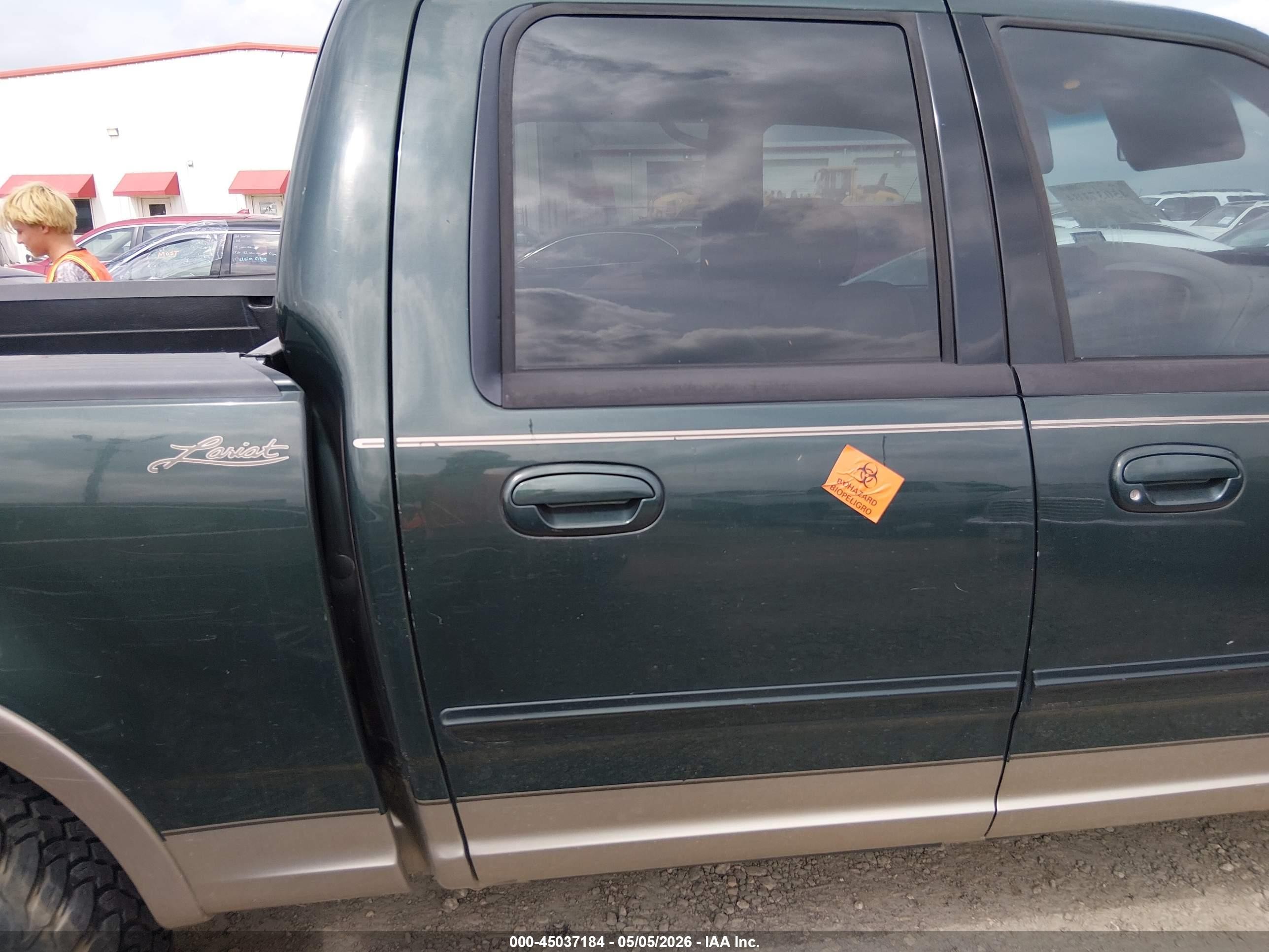 2002 Ford F-150 Lariat/xlt Green vin: 1FTRW08L12KA73924