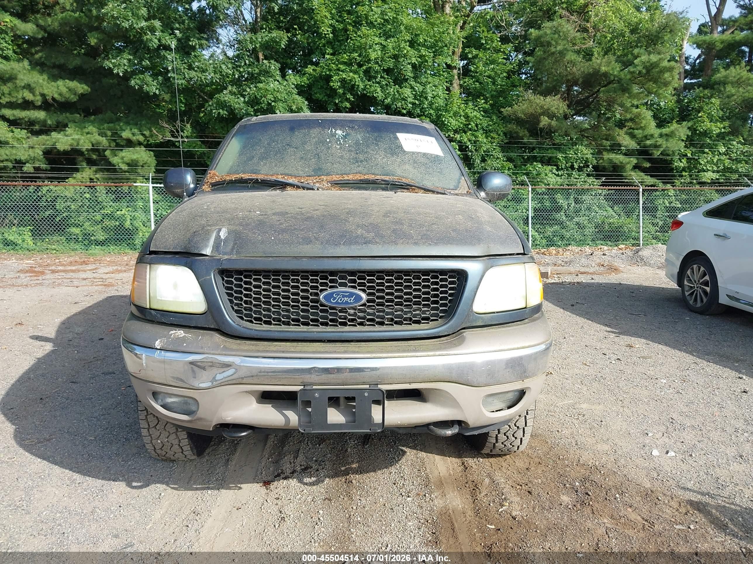 2002 Ford F-150 Lariat/xlt Blue vin: 1FTRW08L12KA83708