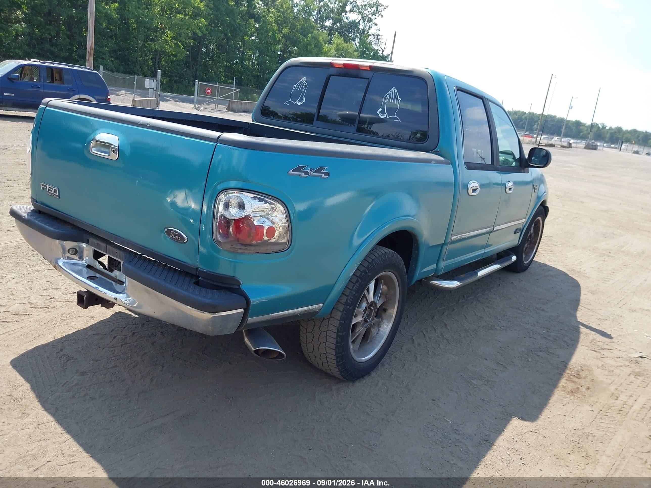 2002 Ford F-150 Lariat/xlt Бирюзовый vin: 1FTRW08L12KB68810