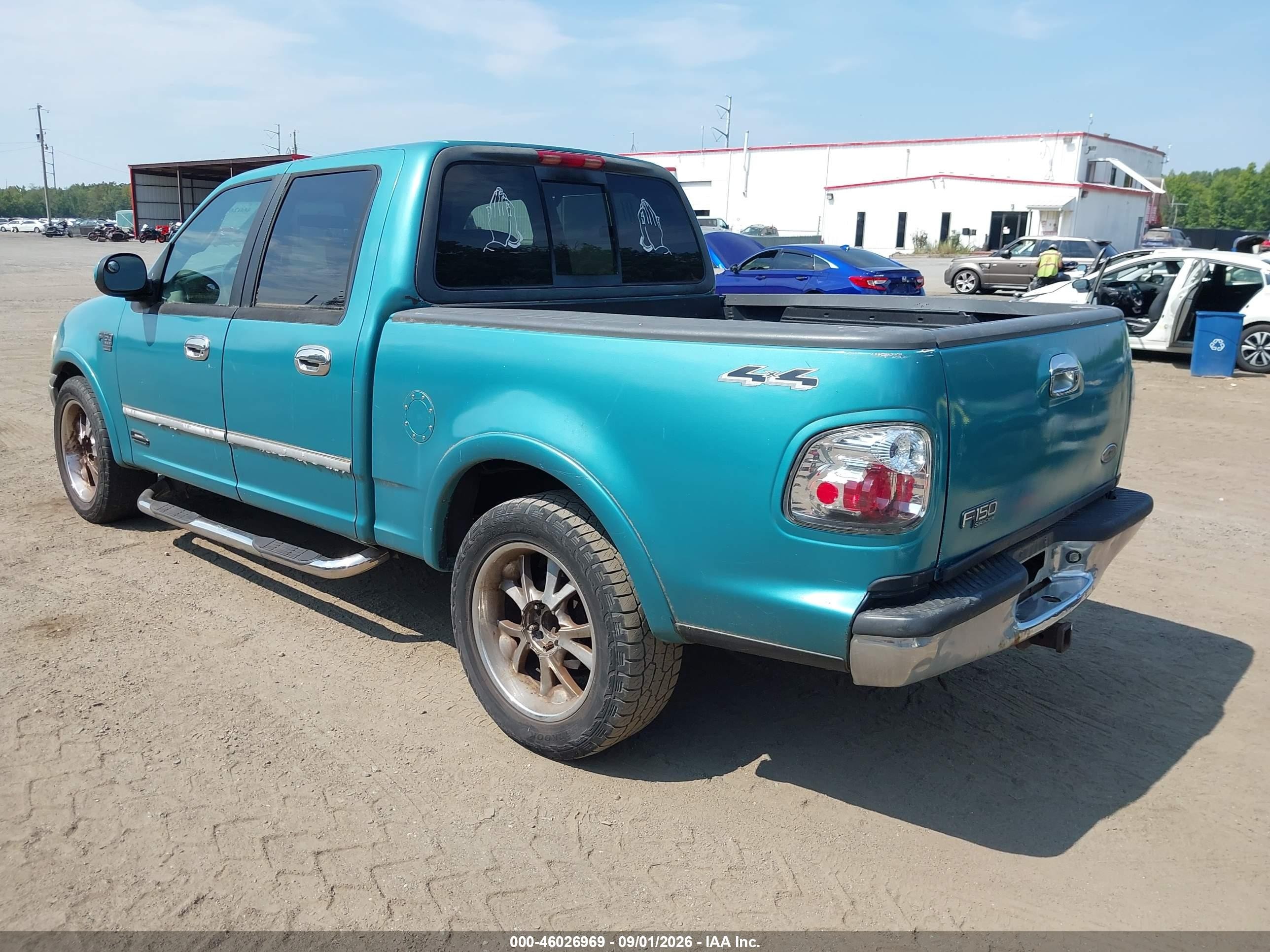 2002 Ford F-150 Lariat/xlt Бирюзовый vin: 1FTRW08L12KB68810