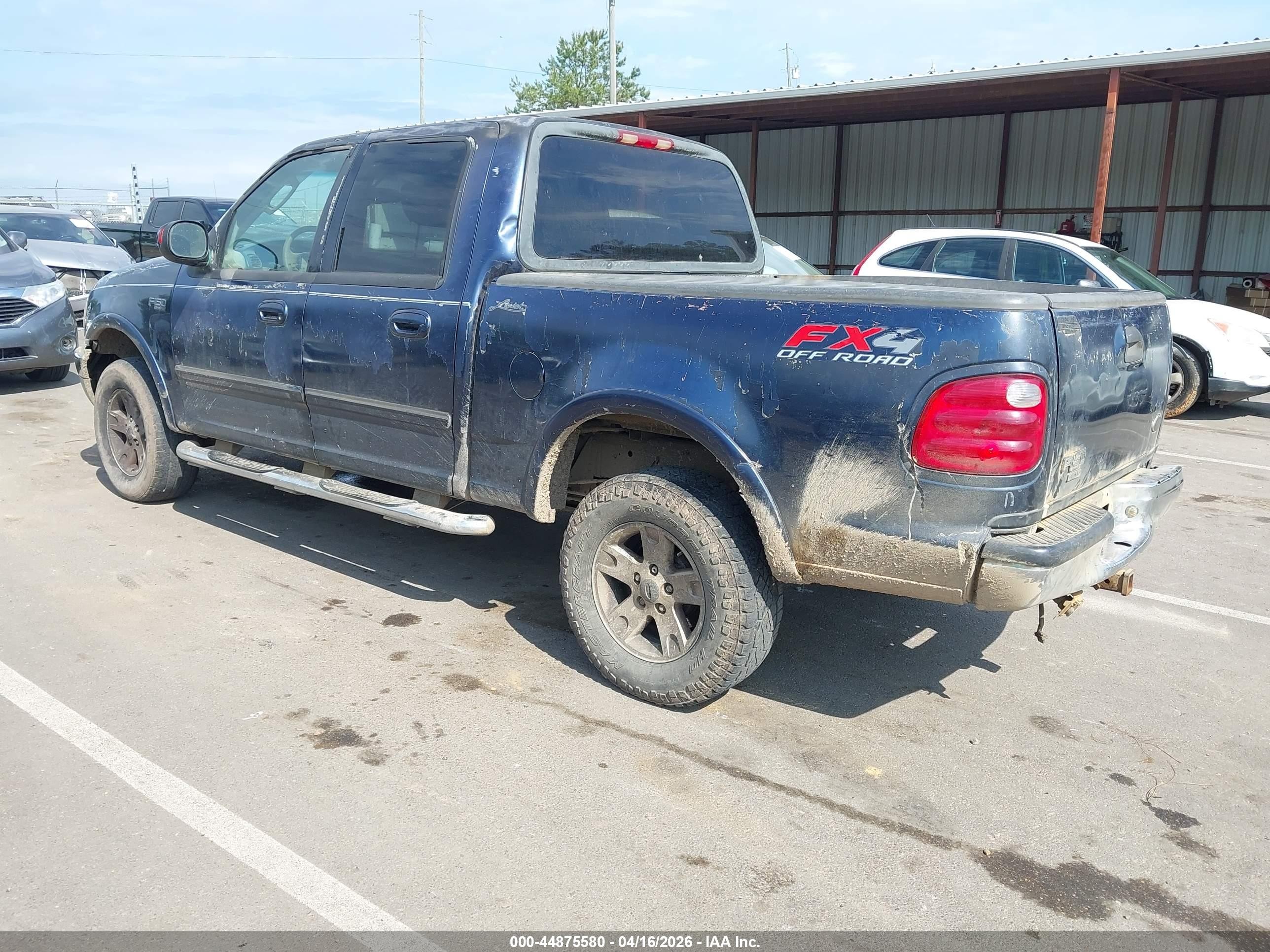 2002 Ford F-150 Lariat/xlt Blue vin: 1FTRW08L12KD61524