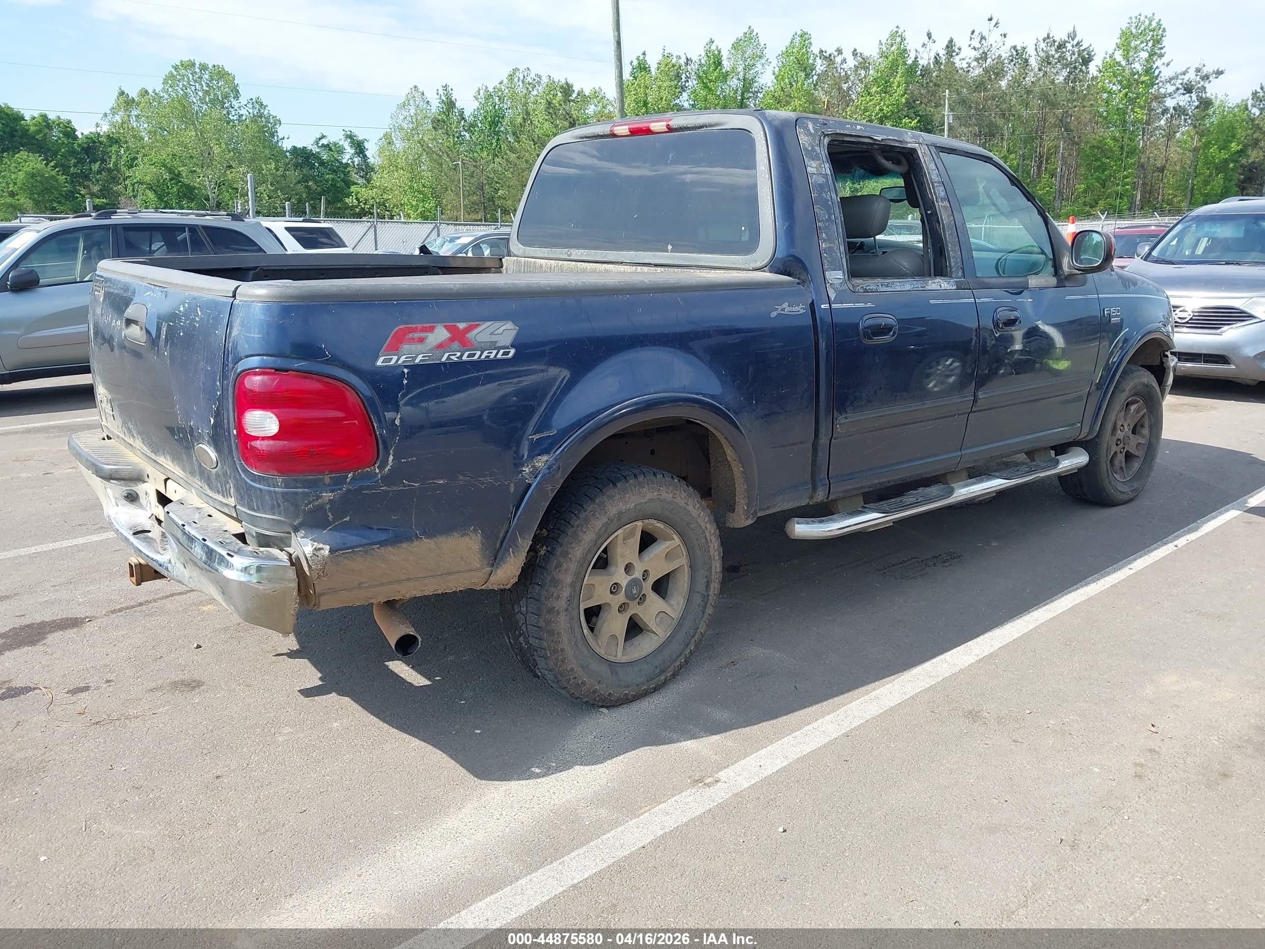 2002 Ford F-150 Lariat/xlt Blue vin: 1FTRW08L12KD61524