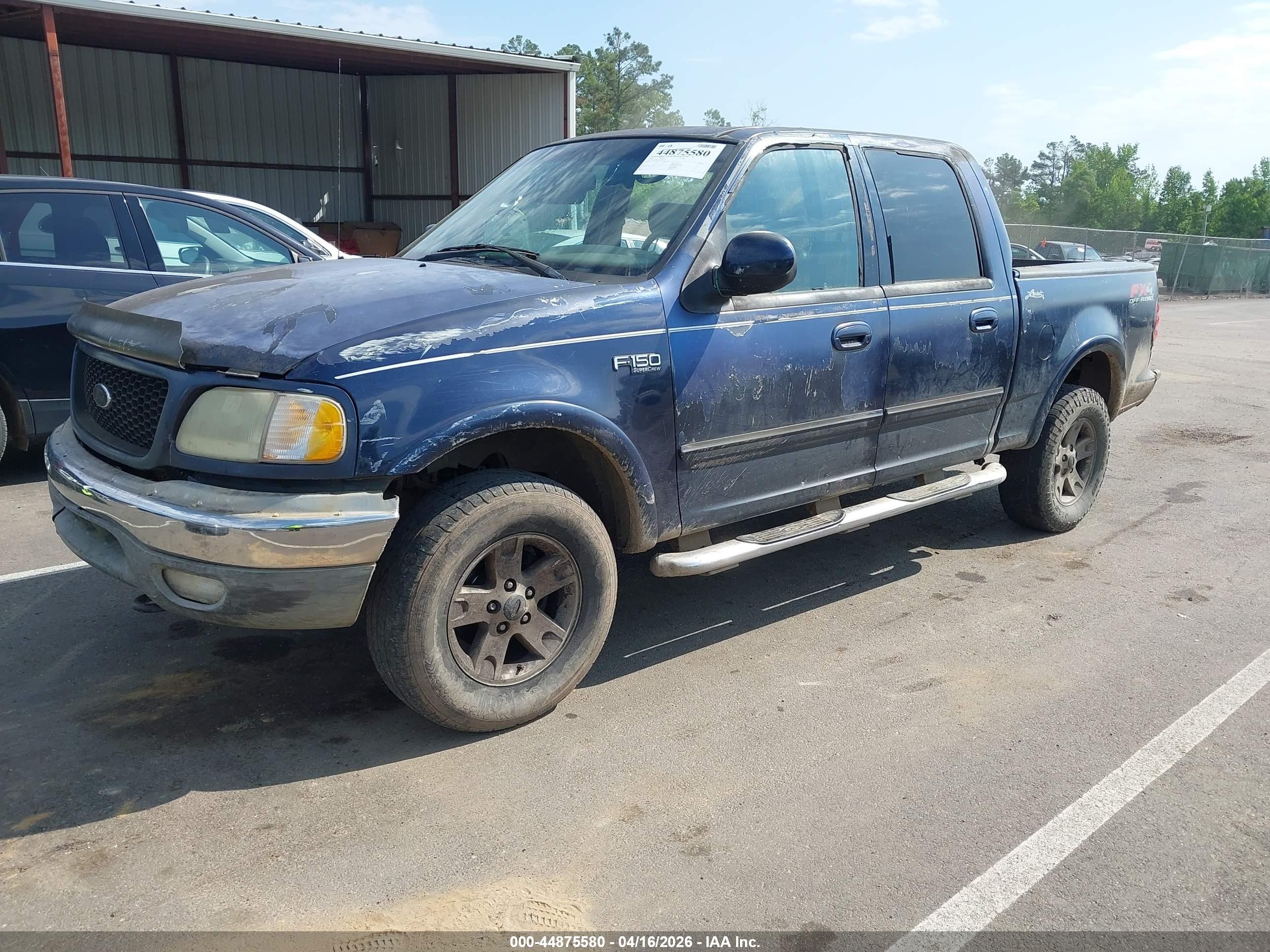 2002 Ford F-150 Lariat/xlt Blue vin: 1FTRW08L12KD61524