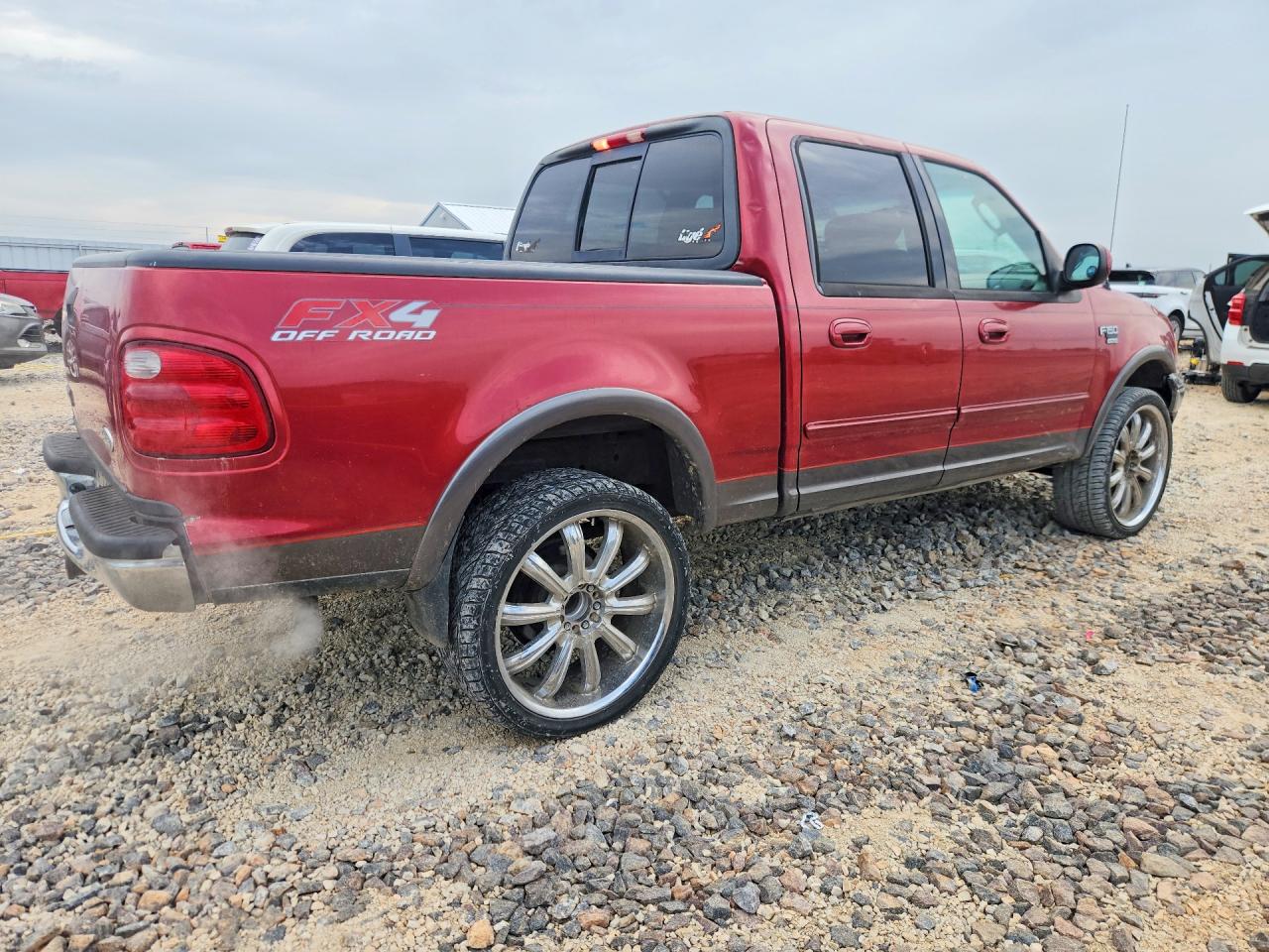 2002 Ford F150 Supercrew Maroon vin: 1FTRW08L12KE43494