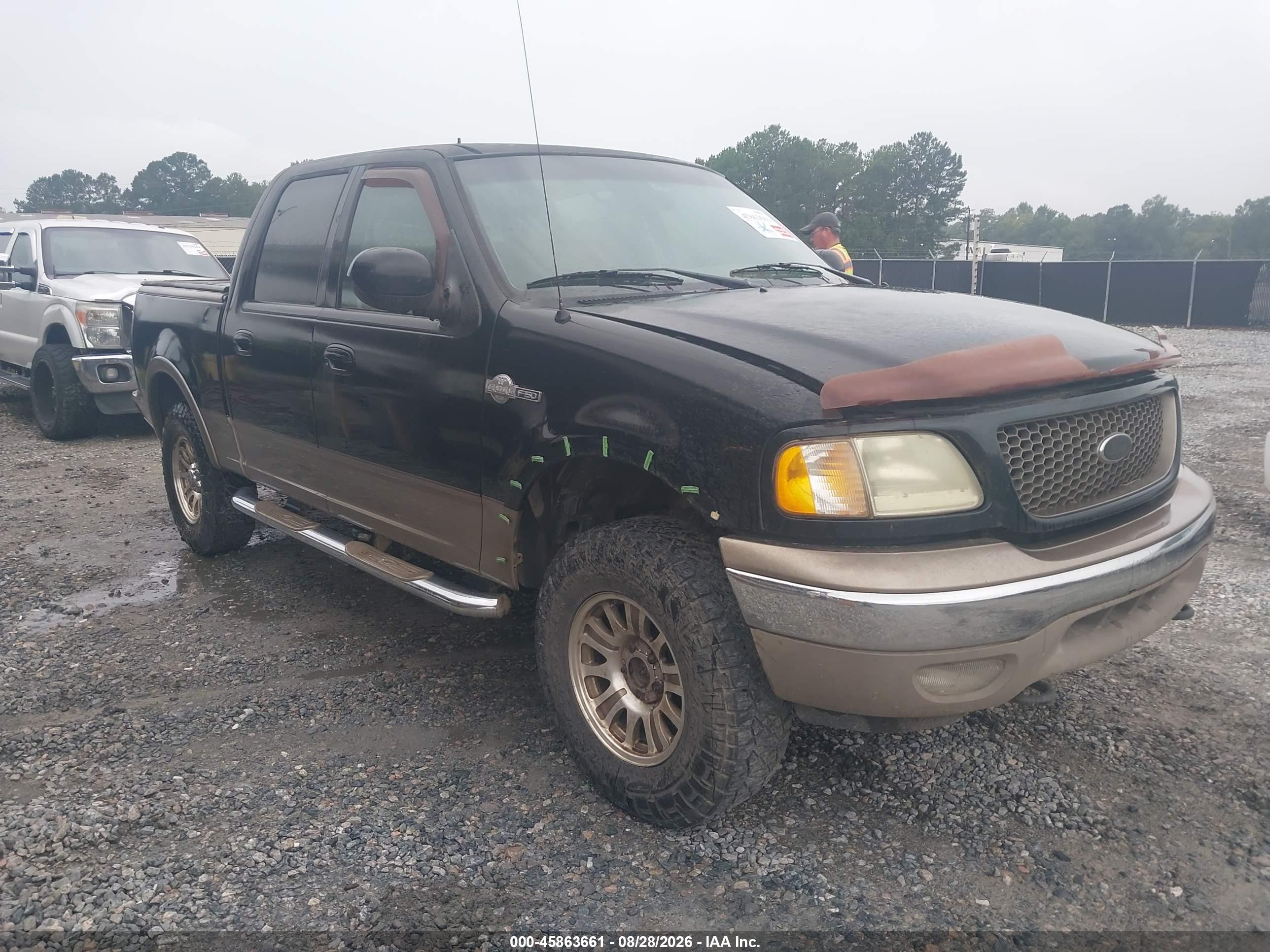 2003 Ford F-150 Lariat/xlt Black vin: 1FTRW08L13KC89306