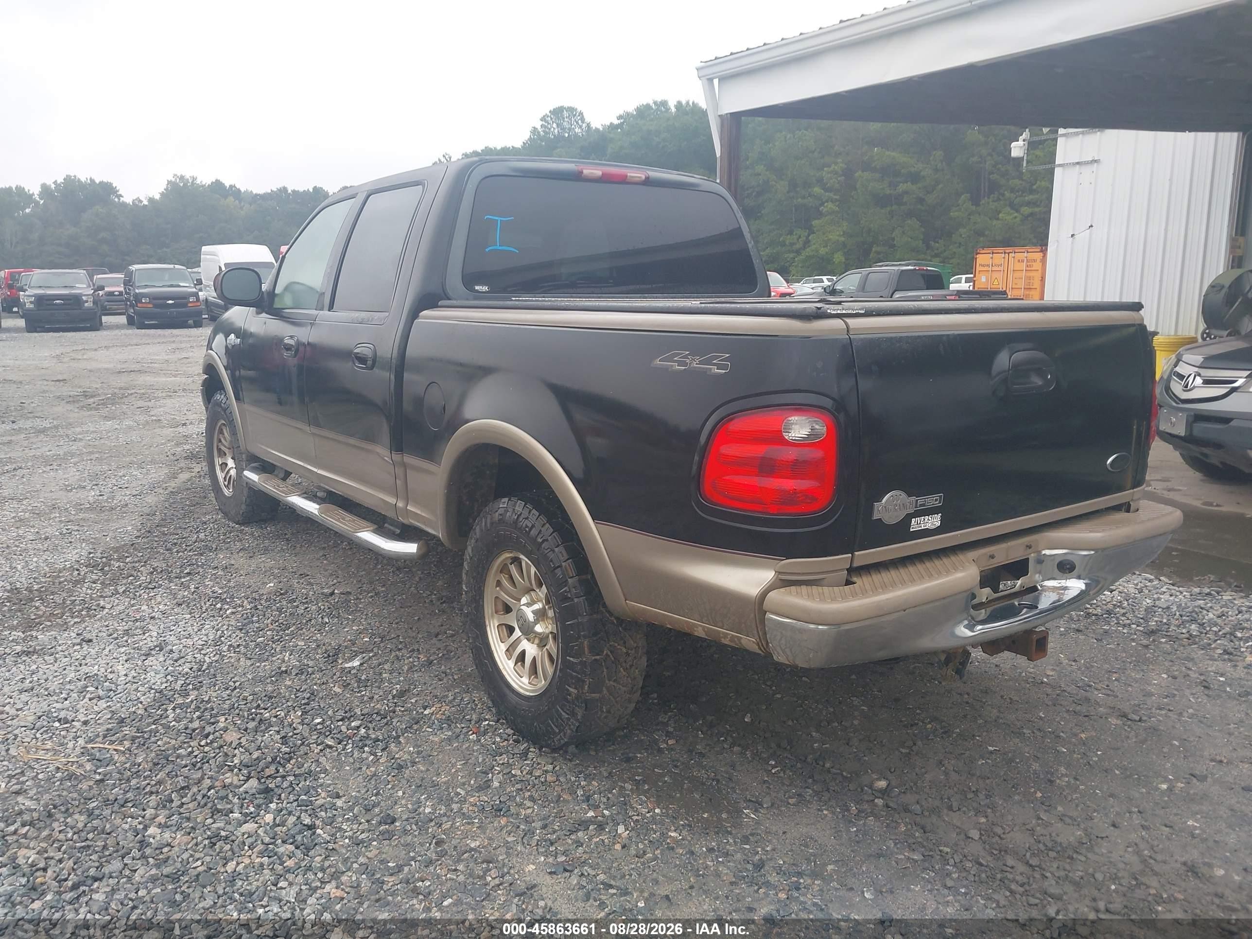 2003 Ford F-150 Lariat/xlt Black vin: 1FTRW08L13KC89306