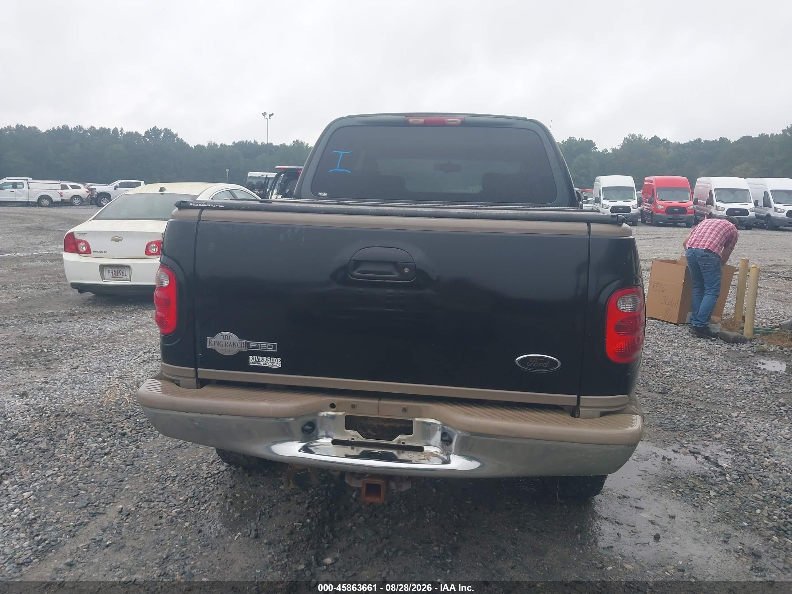 2003 Ford F-150 Lariat/xlt Black vin: 1FTRW08L13KC89306