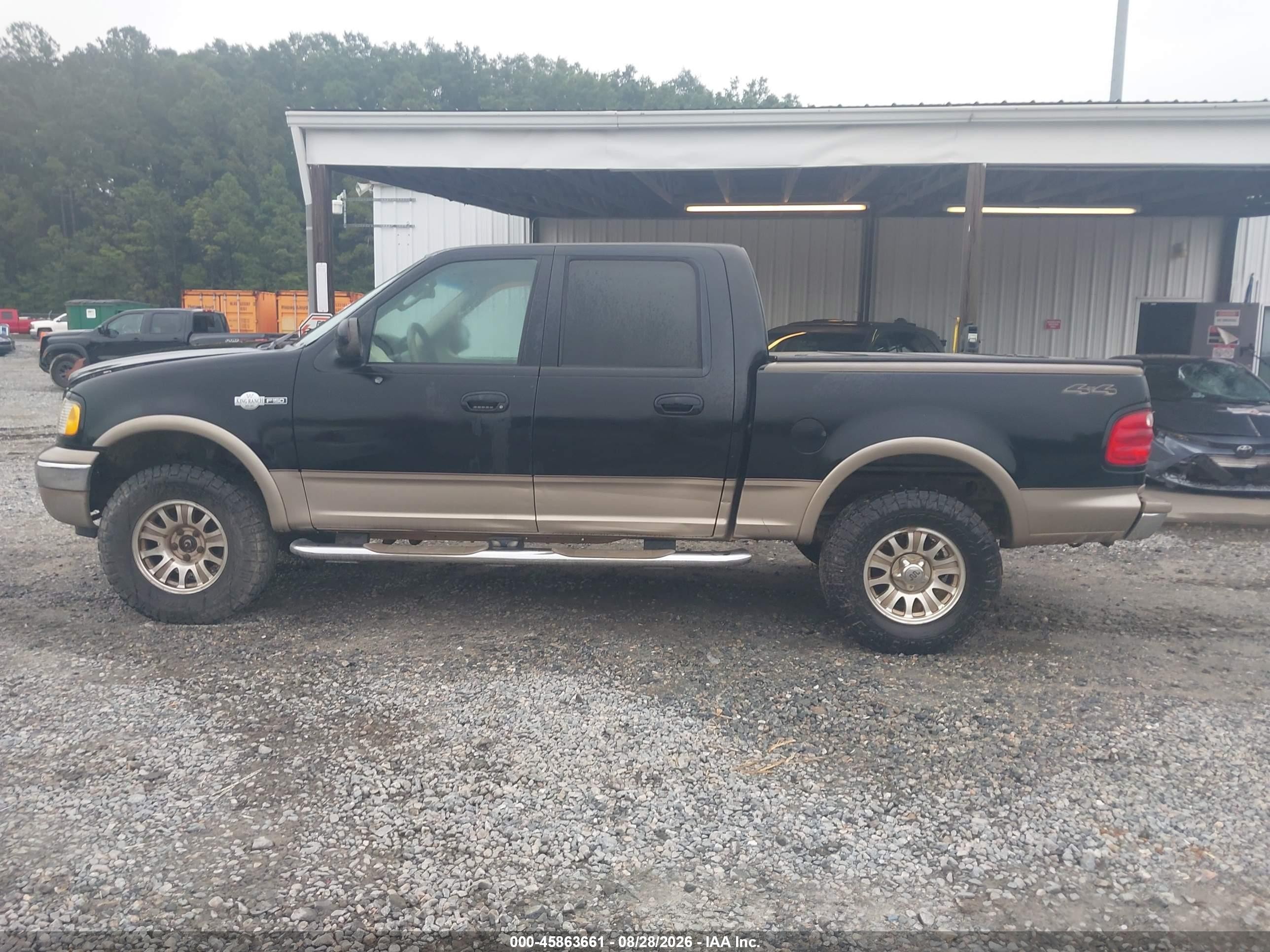 2003 Ford F-150 Lariat/xlt Black vin: 1FTRW08L13KC89306