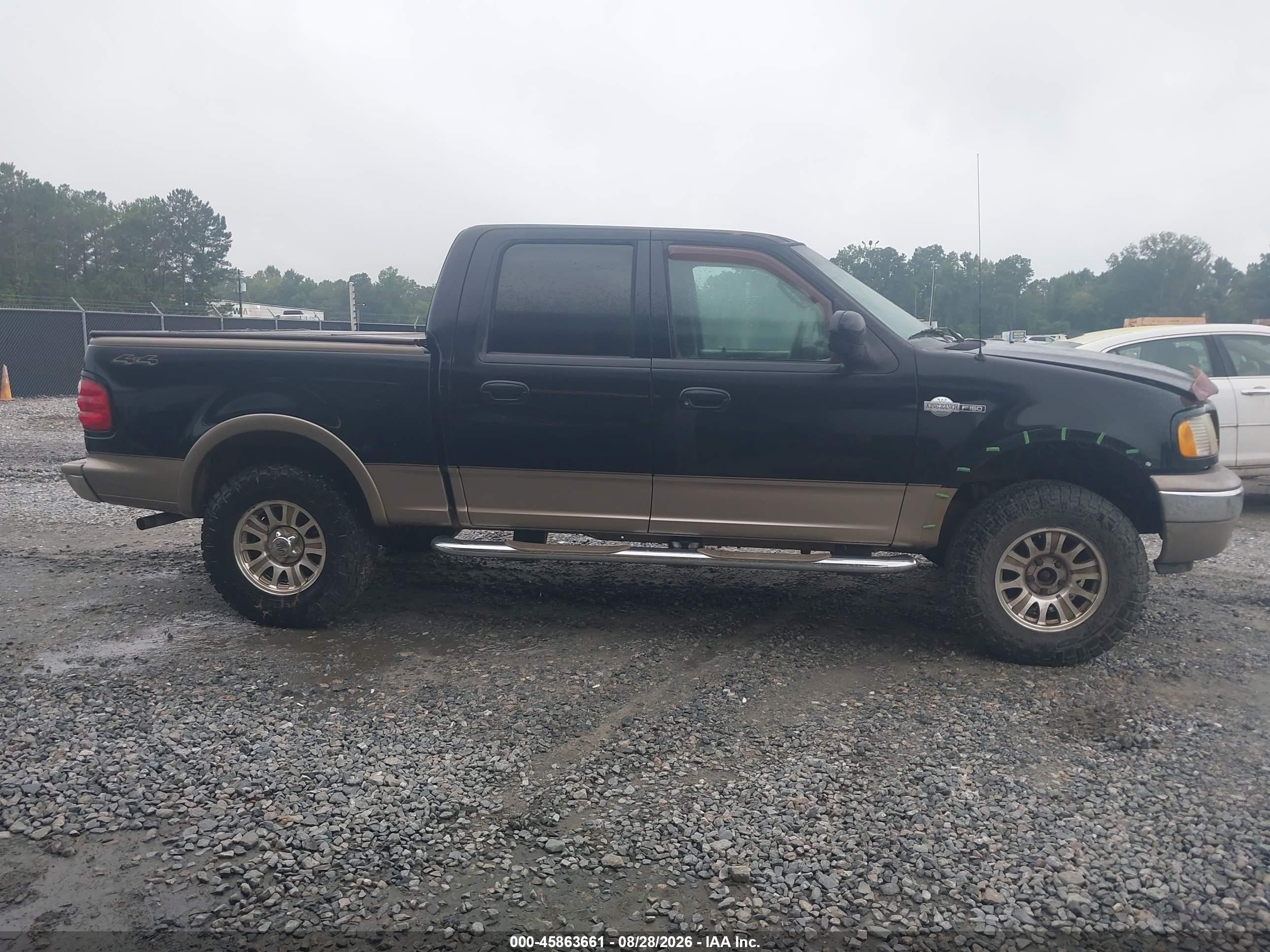 2003 Ford F-150 Lariat/xlt Black vin: 1FTRW08L13KC89306