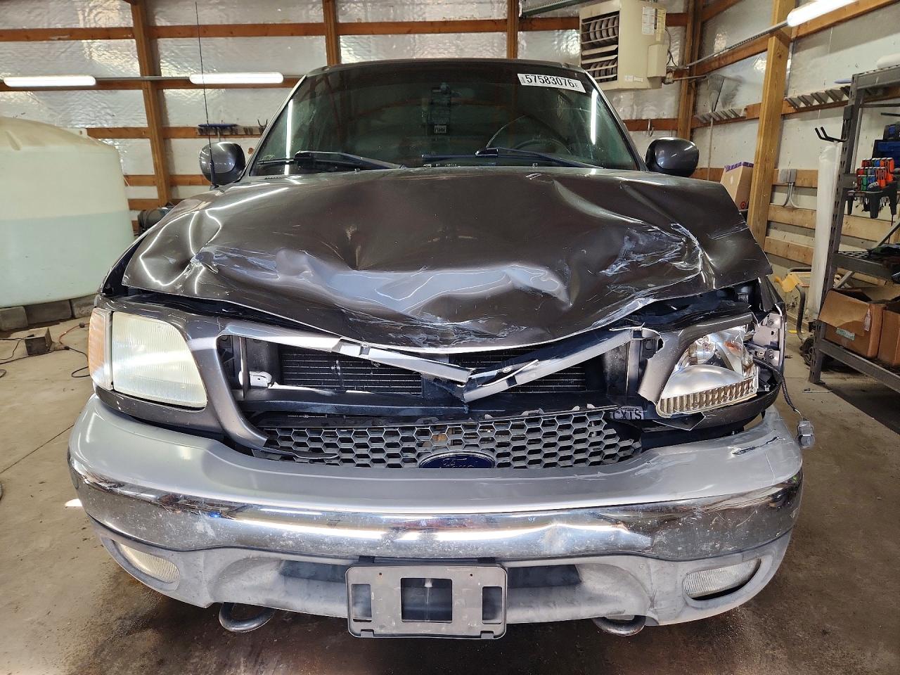 2003 Ford F150 Supercrew Gray vin: 1FTRW08L13KD06265