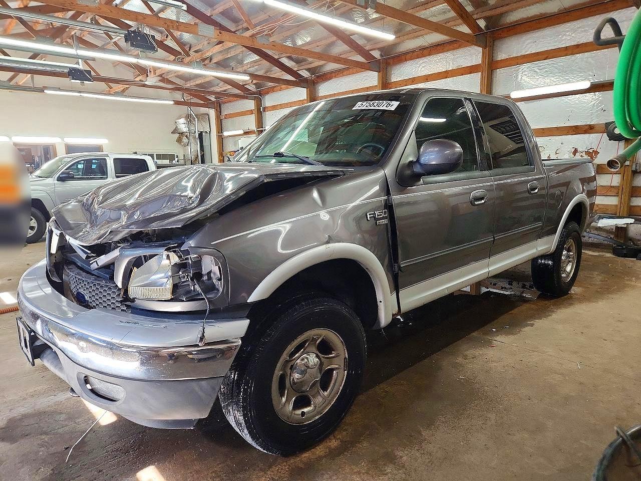 2003 Ford F150 Supercrew Gray vin: 1FTRW08L13KD06265