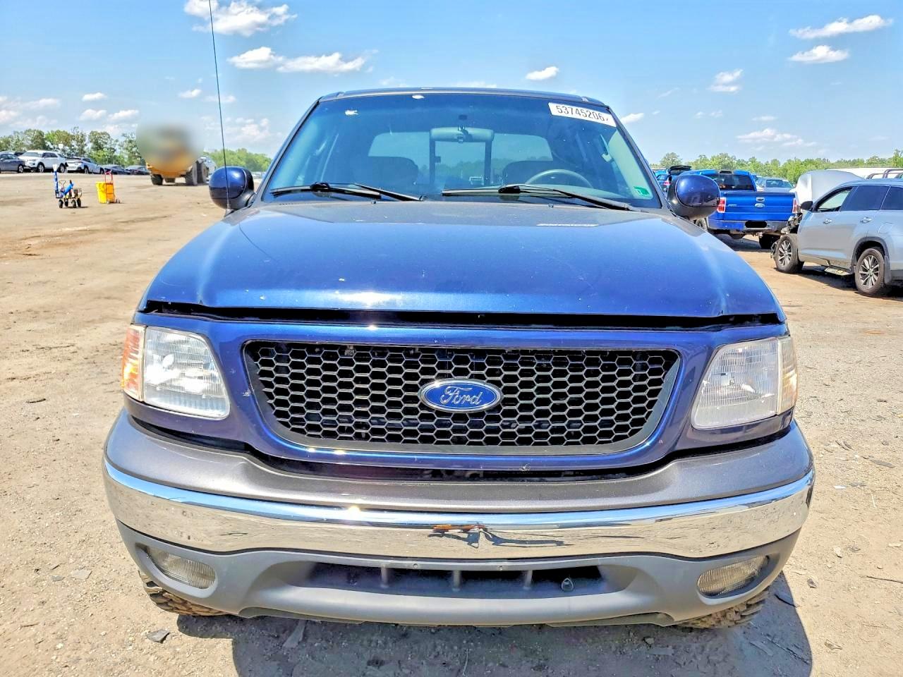 2003 Ford F150 Supercrew Blue vin: 1FTRW08L13KD60892