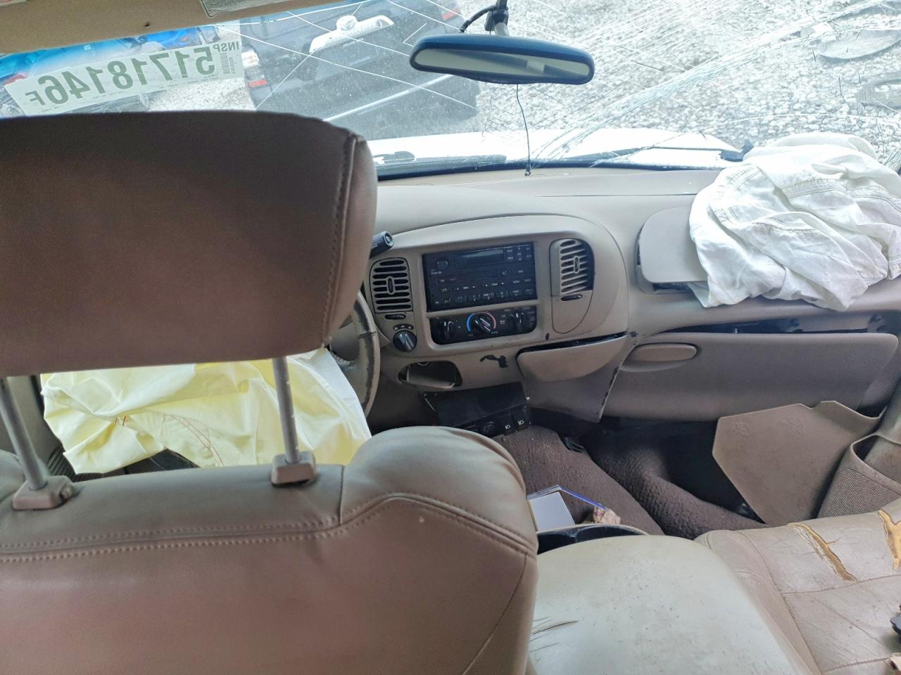 2001 Ford F150 Supercrew White vin: 1FTRW08L21KA10426
