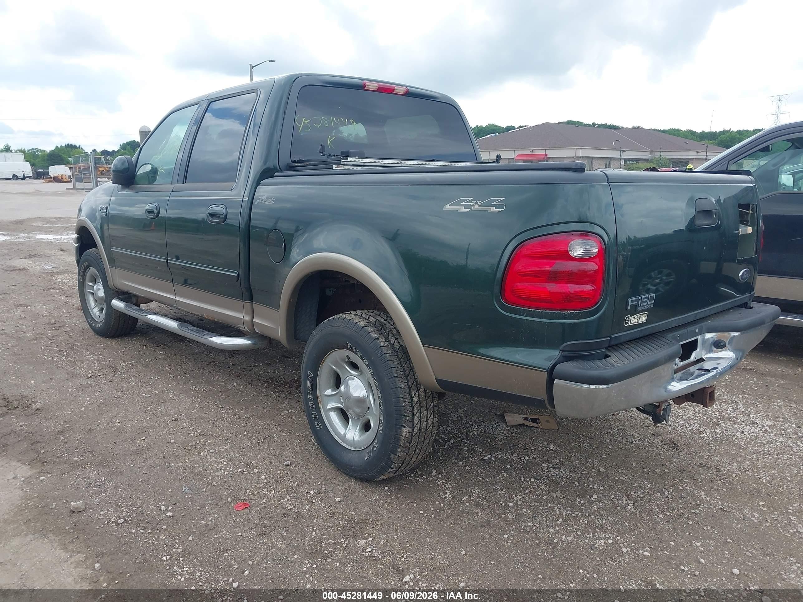 2001 Ford F-150 King Ranch Edition/lariat/xlt Green vin: 1FTRW08L21KC32643