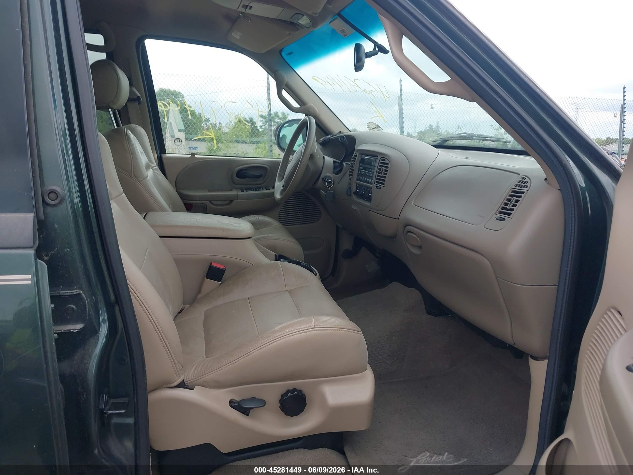 2001 Ford F-150 King Ranch Edition/lariat/xlt Green vin: 1FTRW08L21KC32643