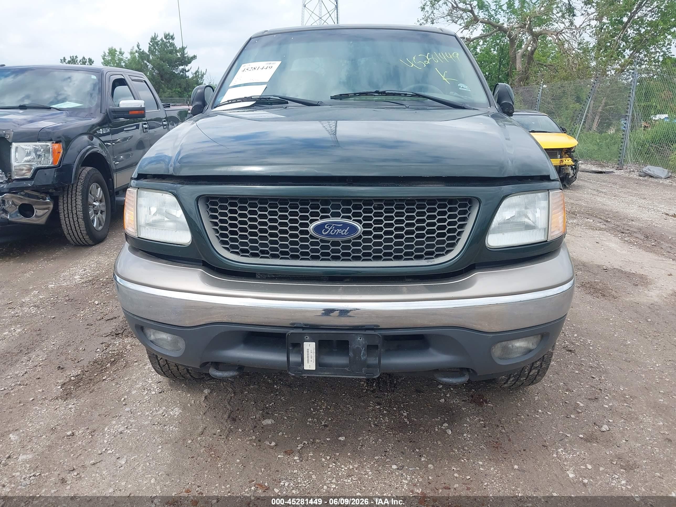 2001 Ford F-150 King Ranch Edition/lariat/xlt Green vin: 1FTRW08L21KC32643
