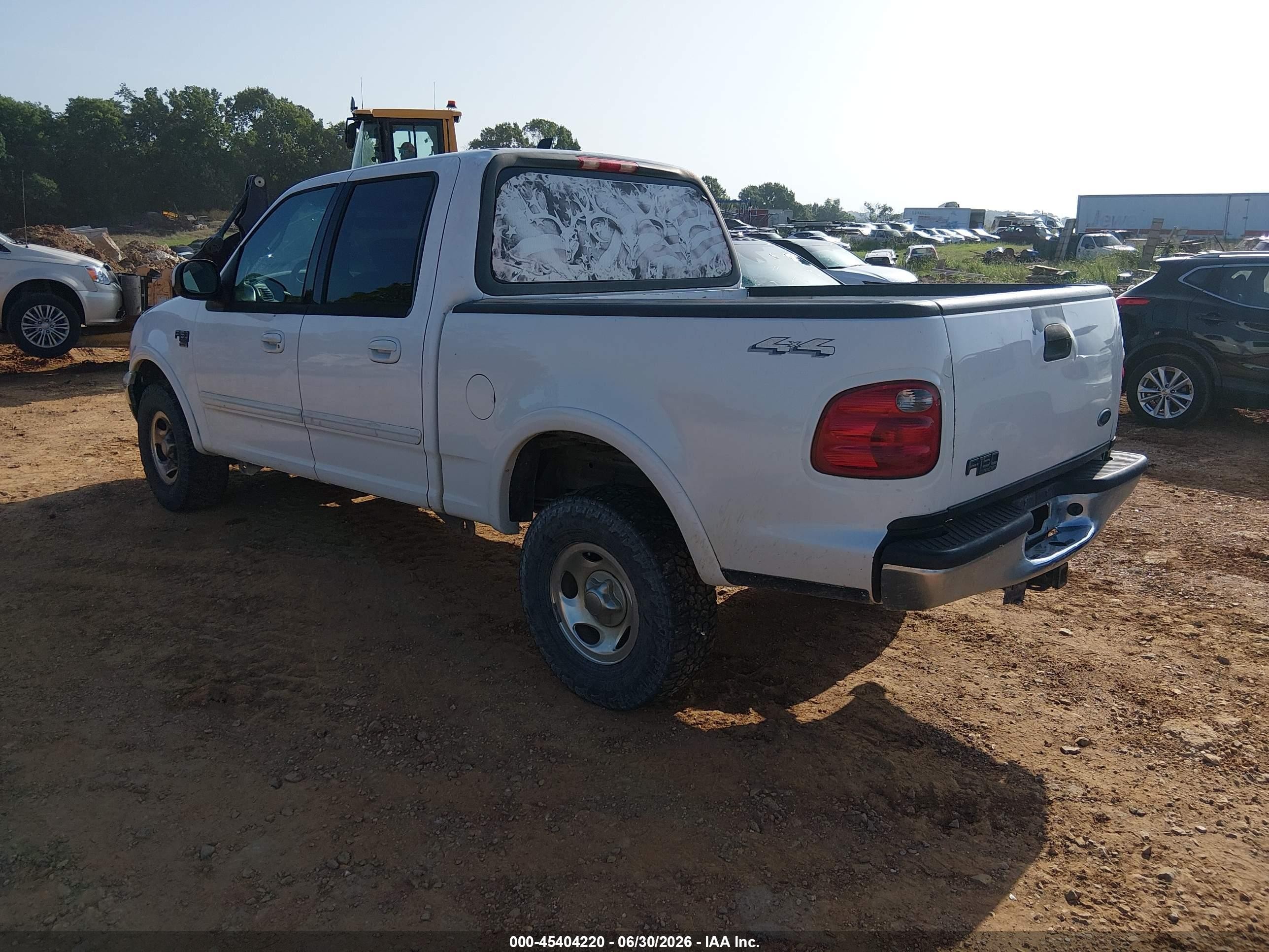 2001 Ford F-150 King Ranch Edition/lariat/xlt White vin: 1FTRW08L21KC49720