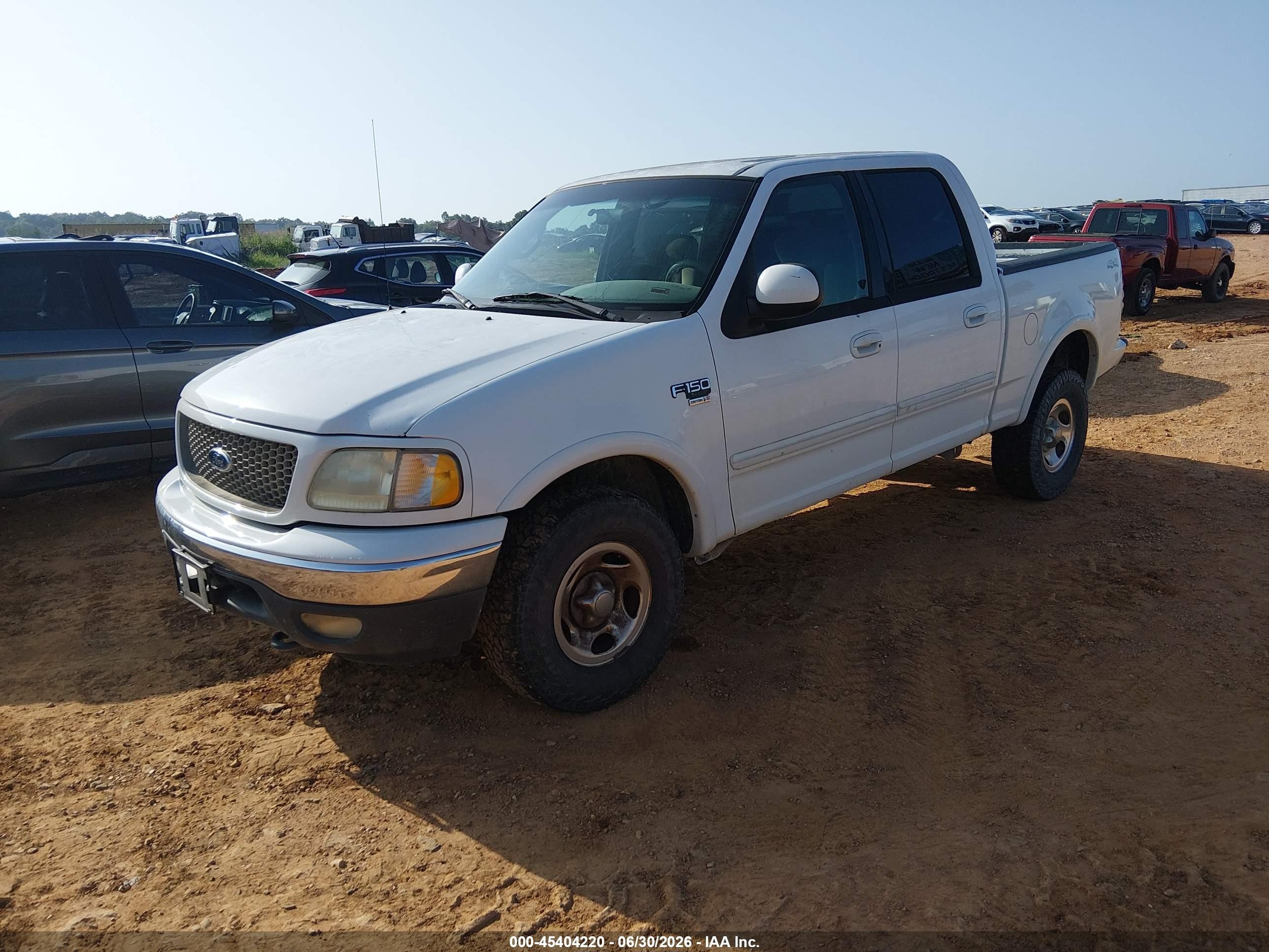 2001 Ford F-150 King Ranch Edition/lariat/xlt White vin: 1FTRW08L21KC49720