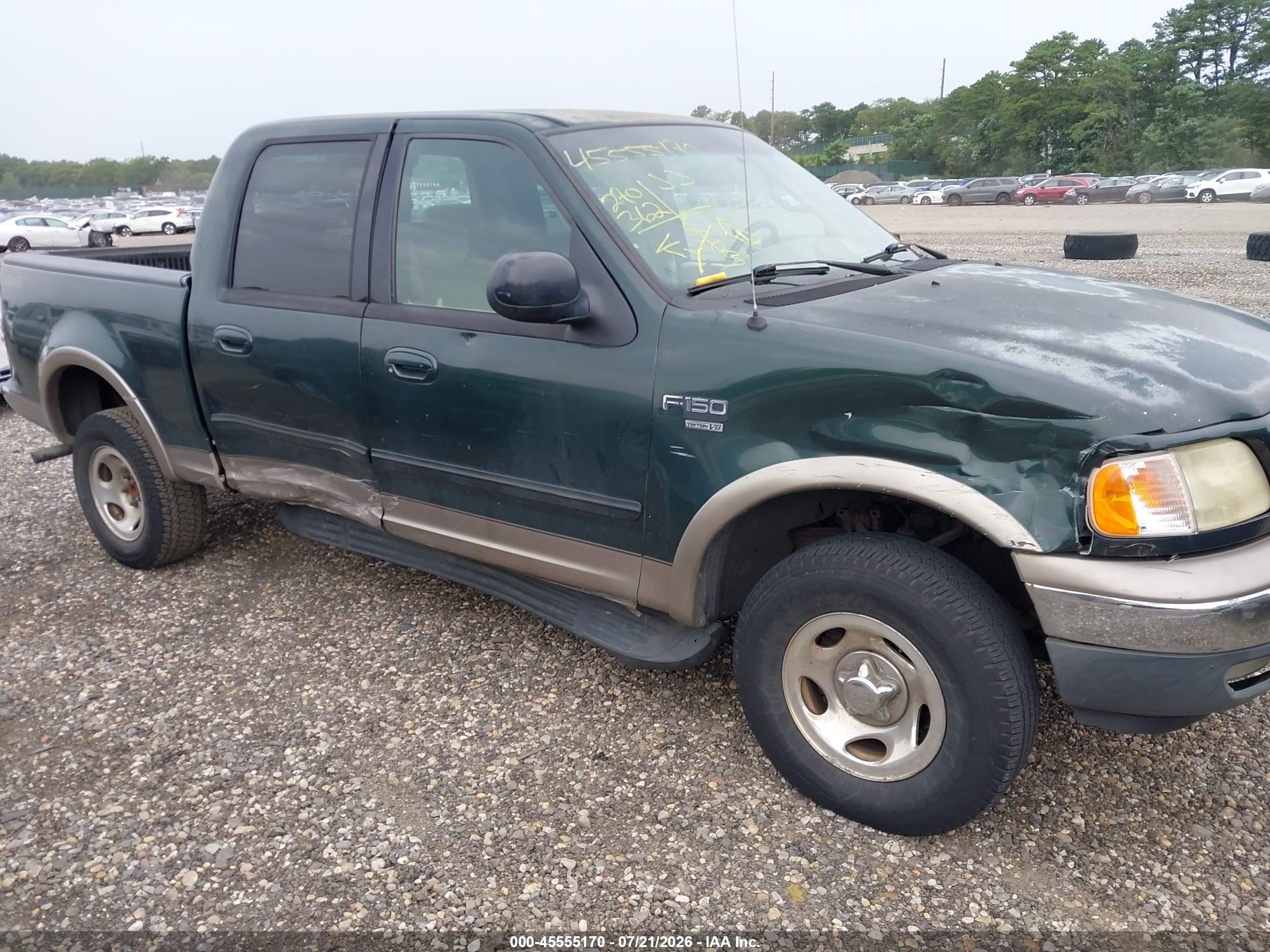 2001 Ford F-150 King Ranch Edition/lariat/xlt Green vin: 1FTRW08L21KC62192
