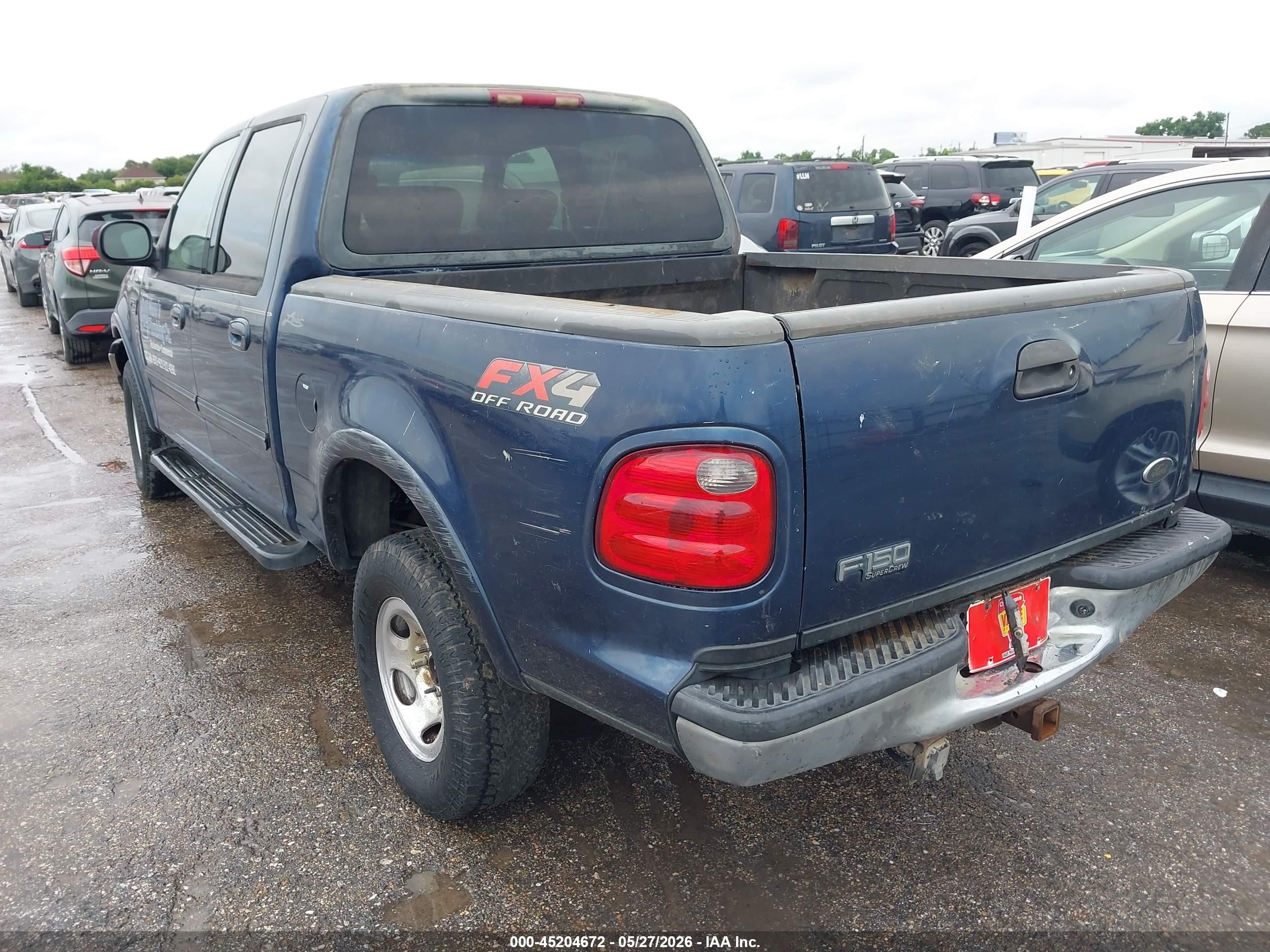 2002 Ford F-150 Lariat/xlt Dark Blue vin: 1FTRW08L22KB27442
