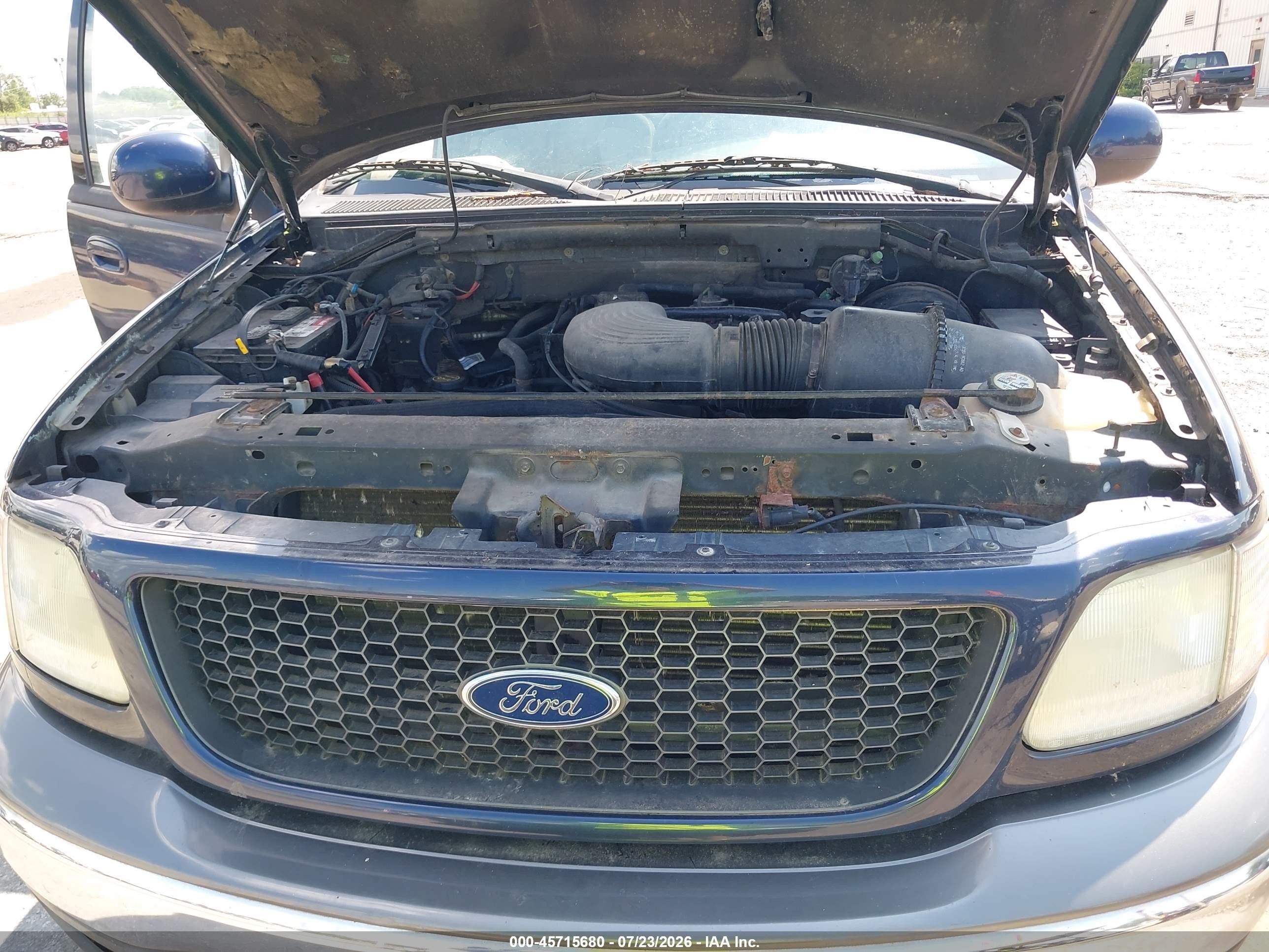 2002 Ford F-150 Lariat/xlt Blue vin: 1FTRW08L22KB94316