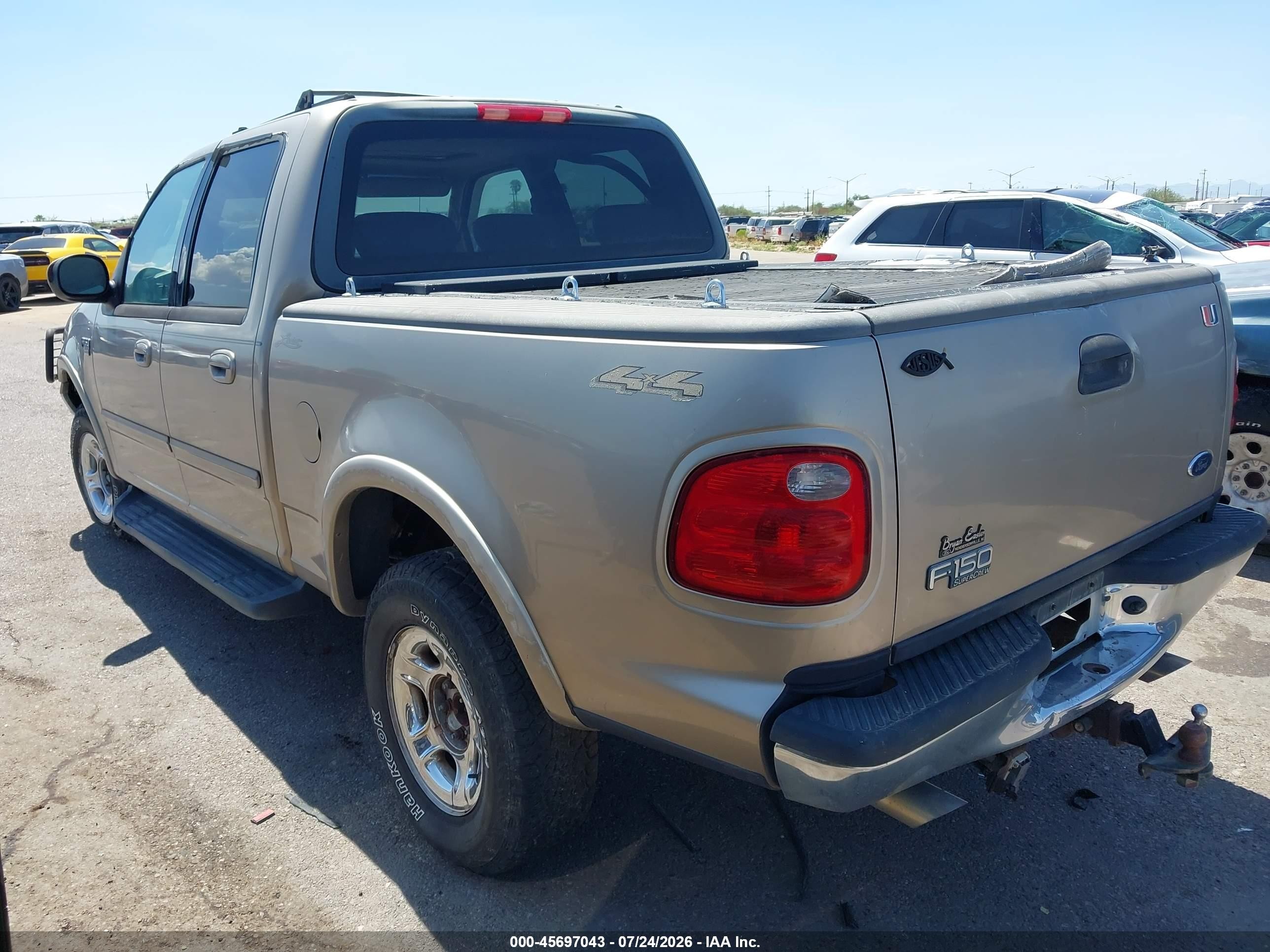 2002 Ford F-150 Lariat/xlt Champagne vin: 1FTRW08L22KC06089