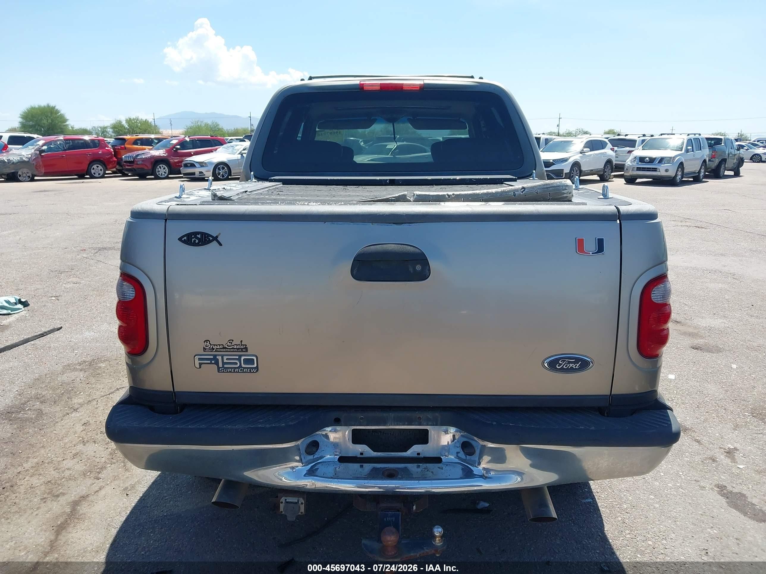 2002 Ford F-150 Lariat/xlt Champagne vin: 1FTRW08L22KC06089