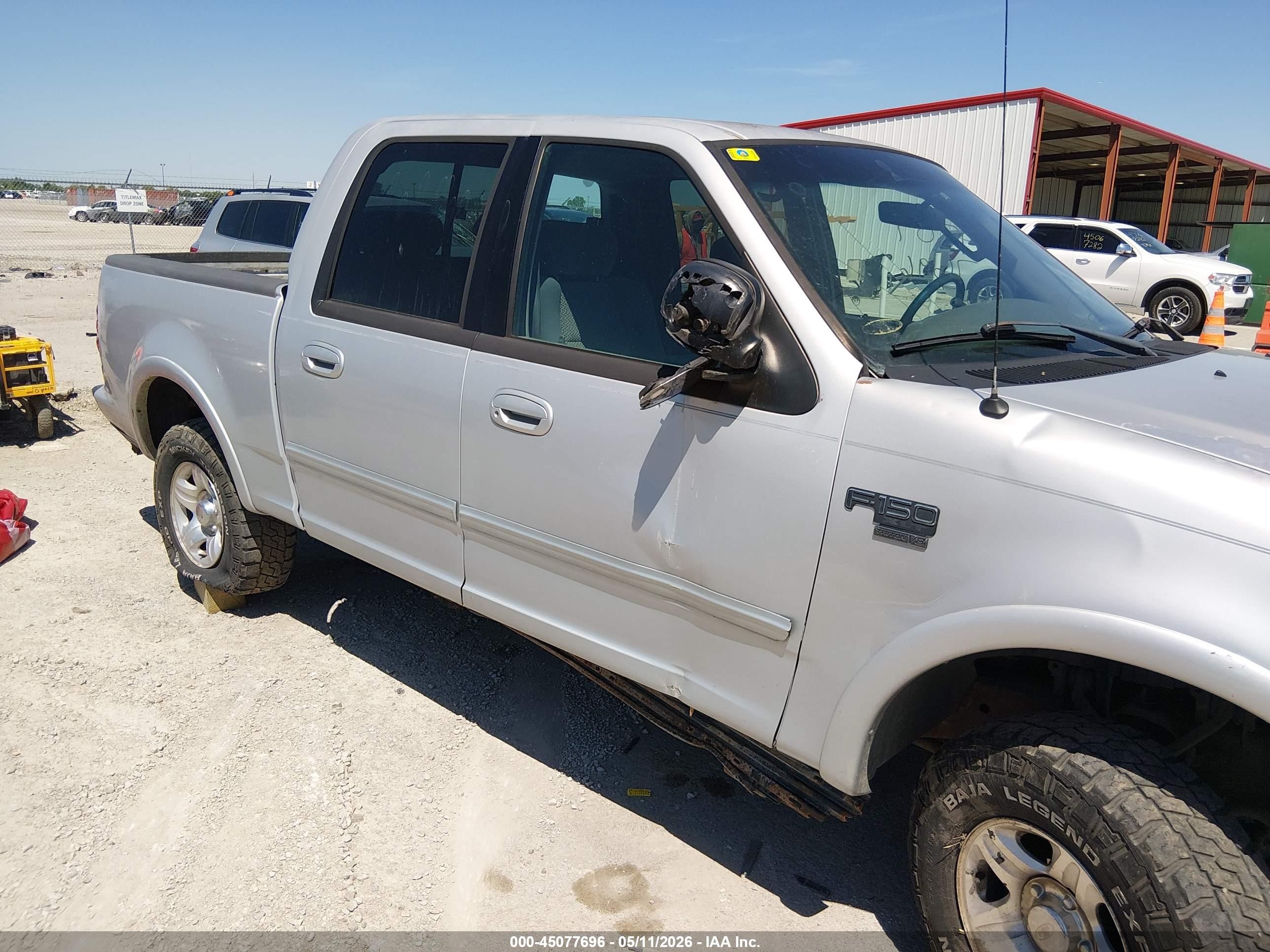 2002 Ford F-150 Lariat/xlt Серебряный vin: 1FTRW08L22KD55330