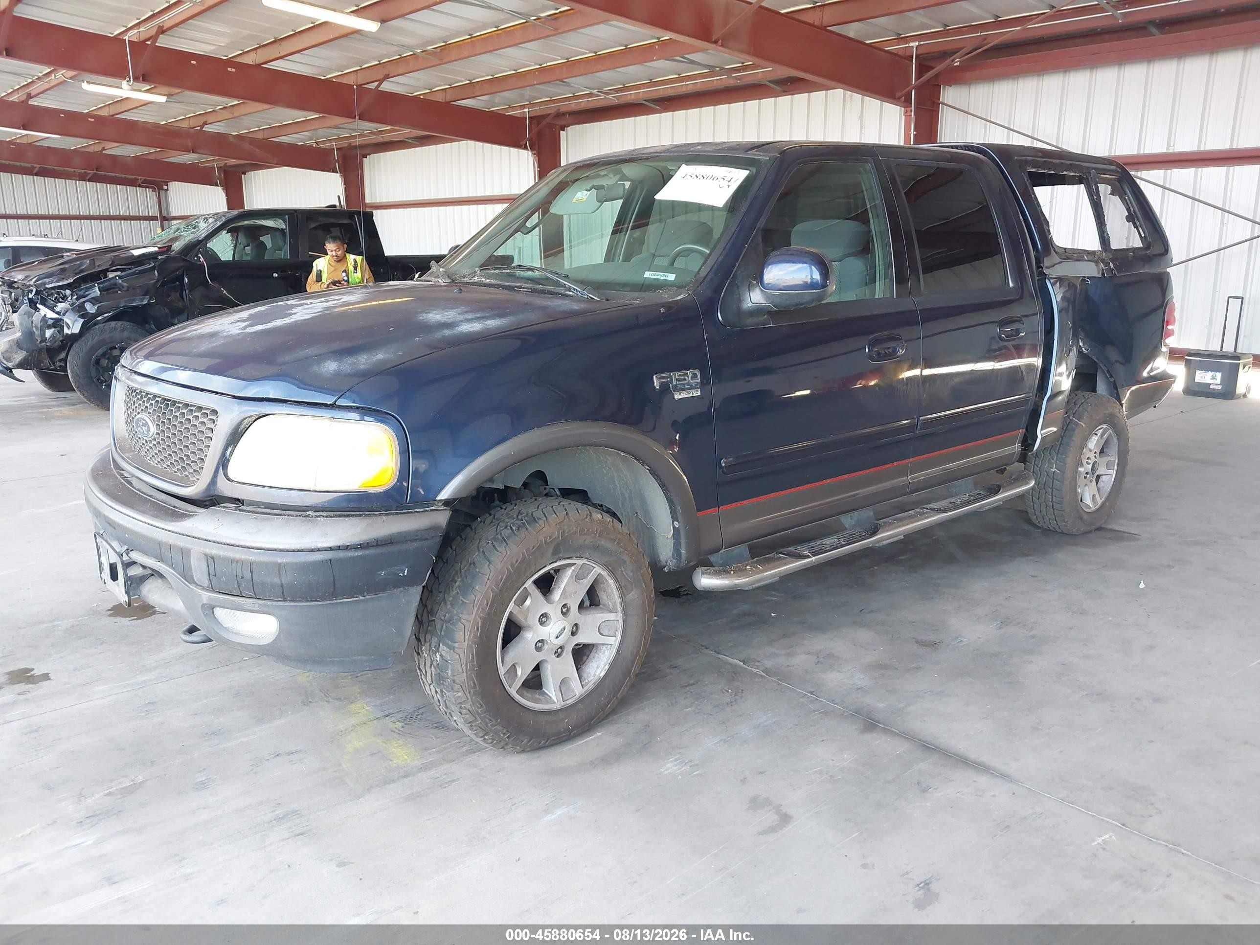 2003 Ford F-150 Lariat/xlt Dark Blue vin: 1FTRW08L23KA47267