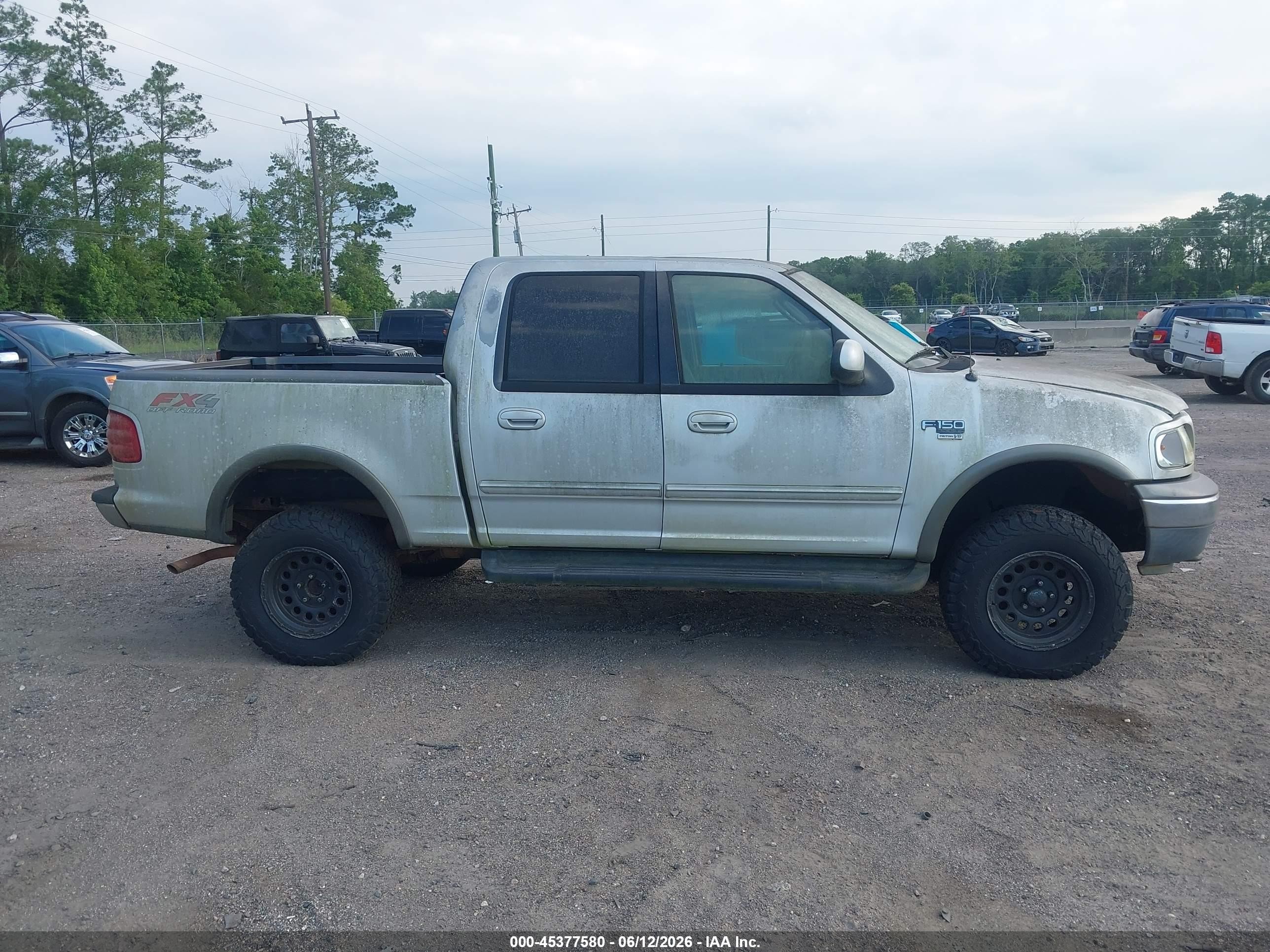 2003 Ford F-150 Lariat/xlt Gray vin: 1FTRW08L23KB05586