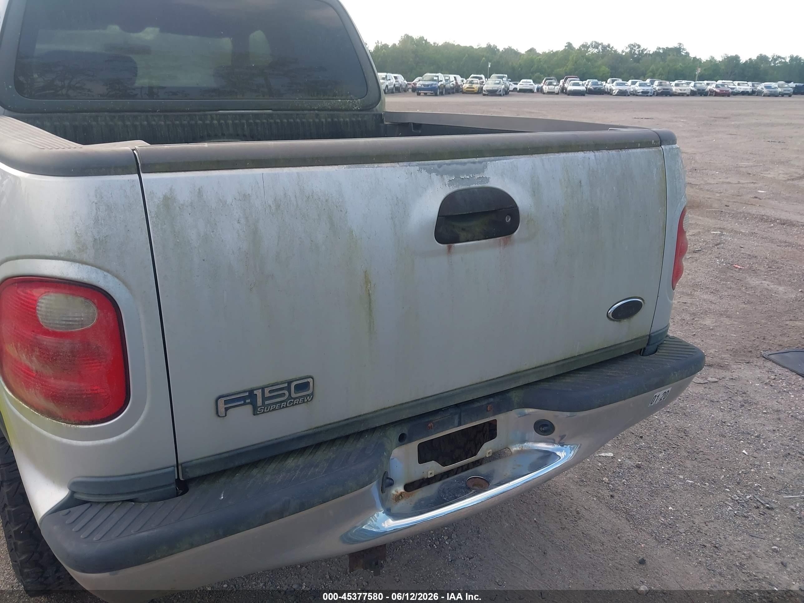 2003 Ford F-150 Lariat/xlt Gray vin: 1FTRW08L23KB05586