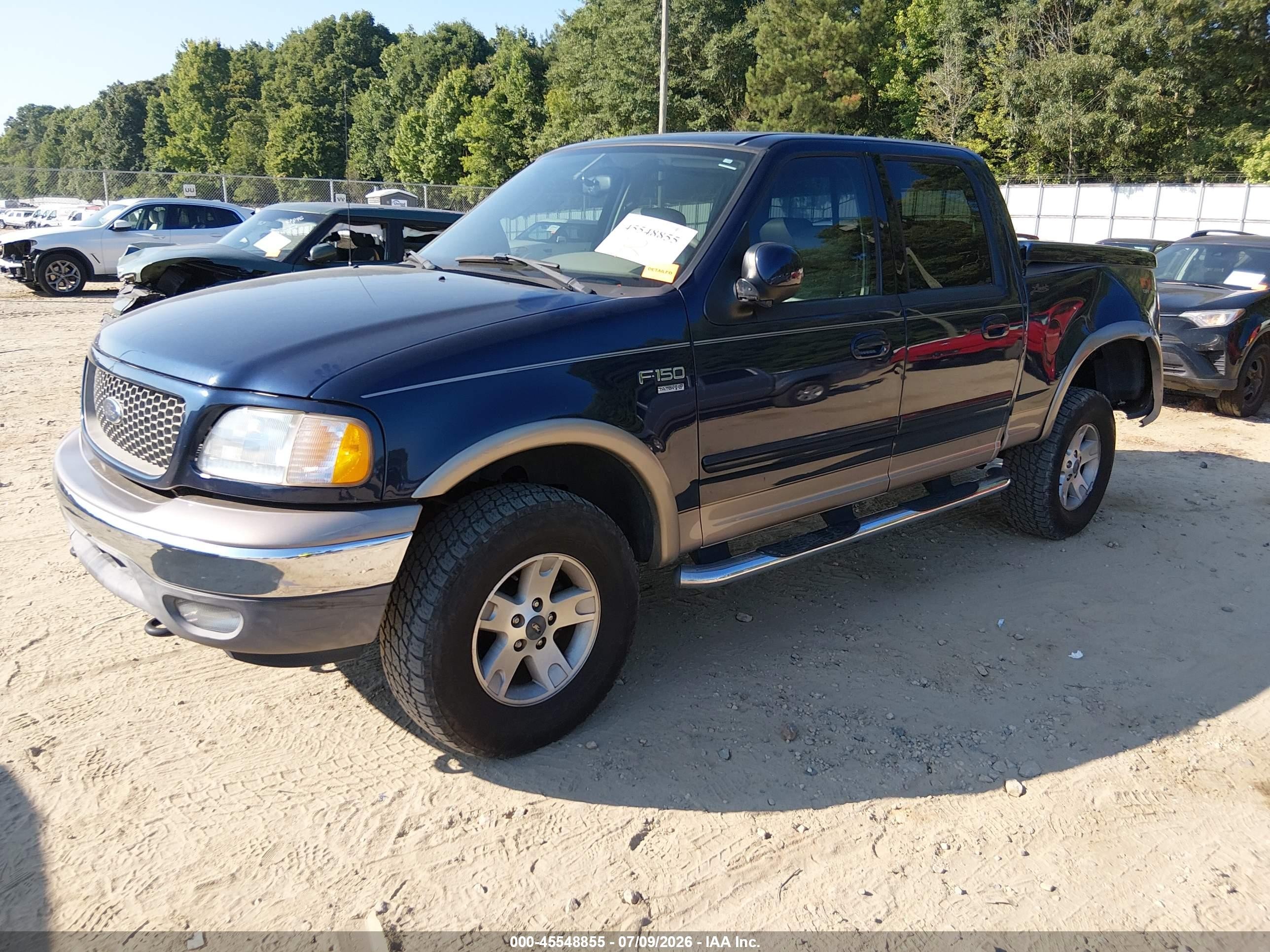 2003 Ford F-150 Lariat/xlt Синий vin: 1FTRW08L23KC56654