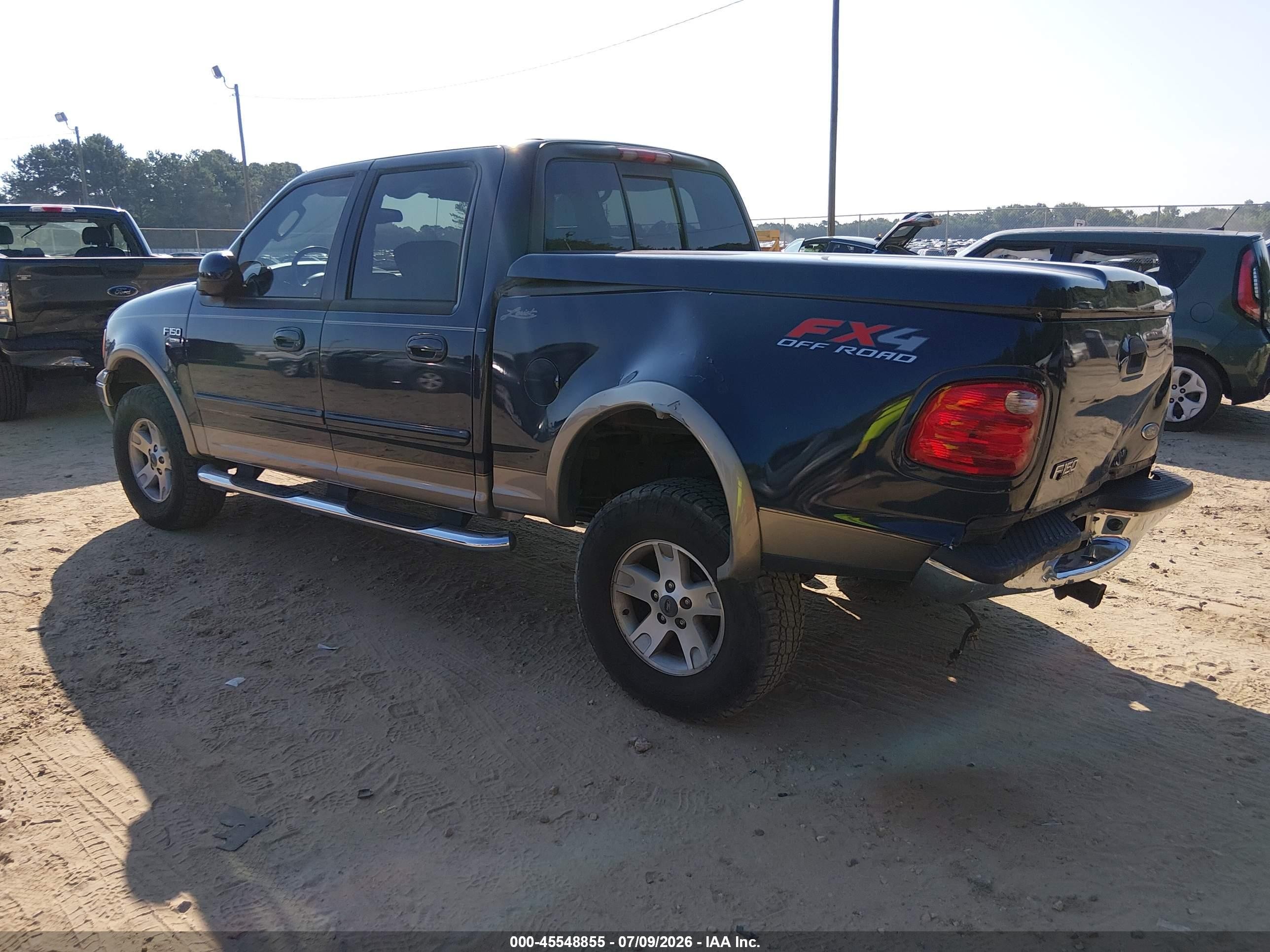 2003 Ford F-150 Lariat/xlt Синий vin: 1FTRW08L23KC56654