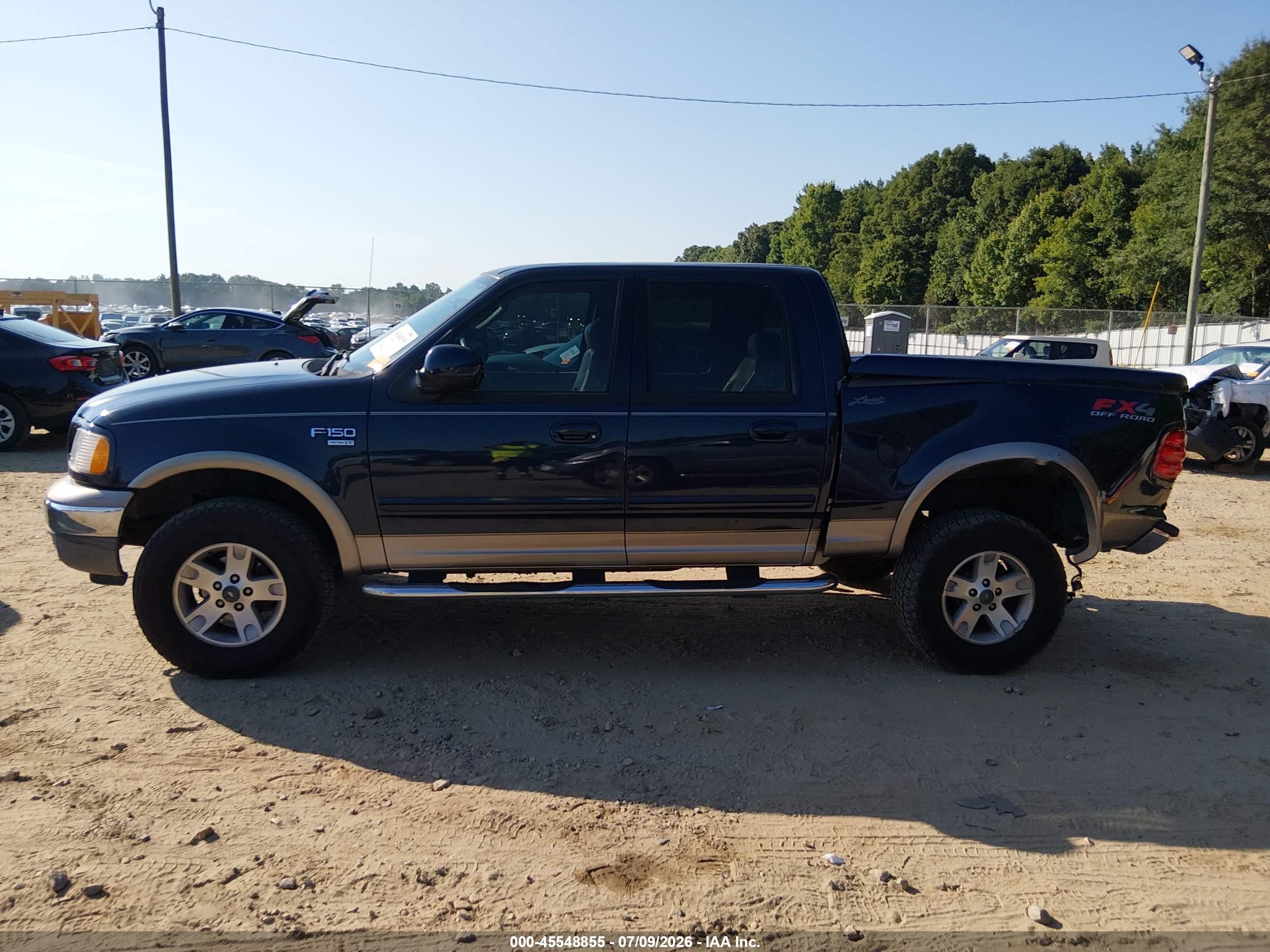 2003 Ford F-150 Lariat/xlt Синий vin: 1FTRW08L23KC56654
