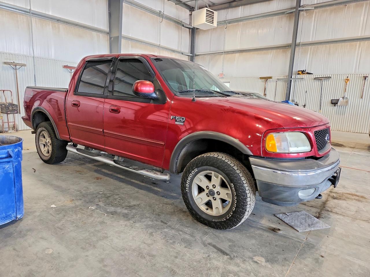 2003 Ford F150 Supercrew Red vin: 1FTRW08L23KD03780