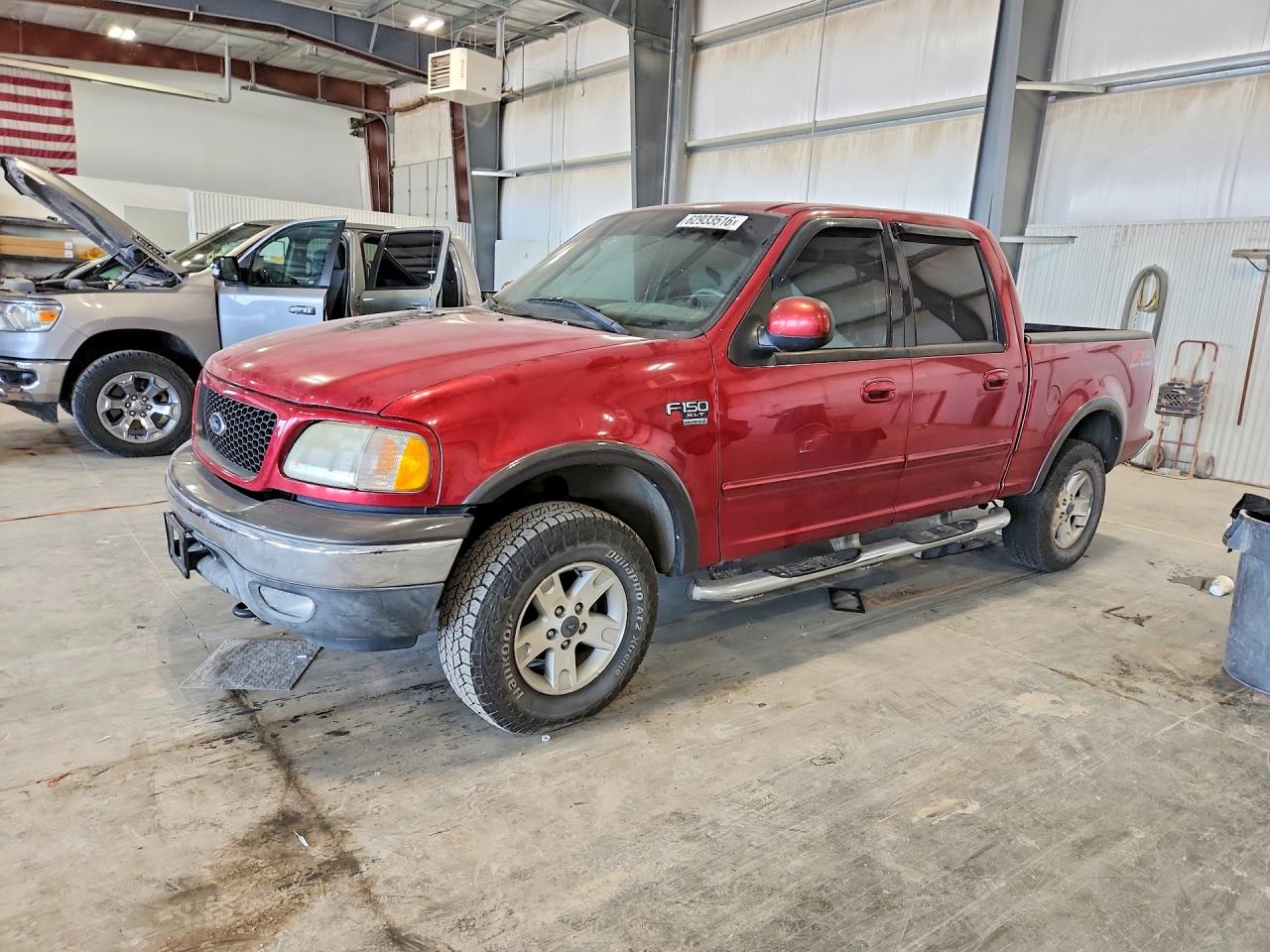2003 Ford F150 Supercrew Red vin: 1FTRW08L23KD03780