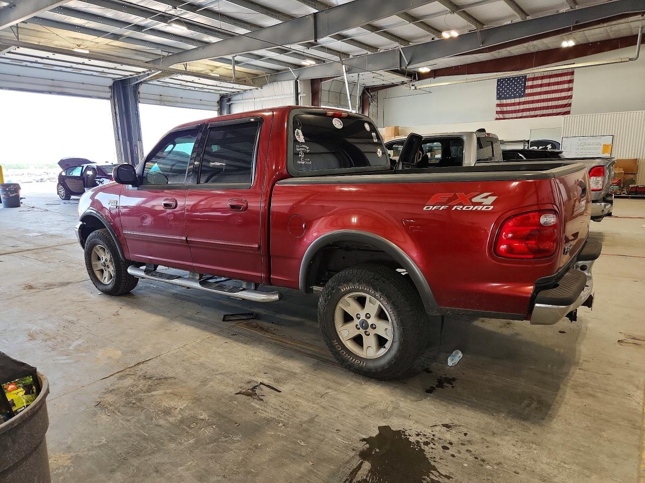 2003 Ford F150 Supercrew Red vin: 1FTRW08L23KD03780