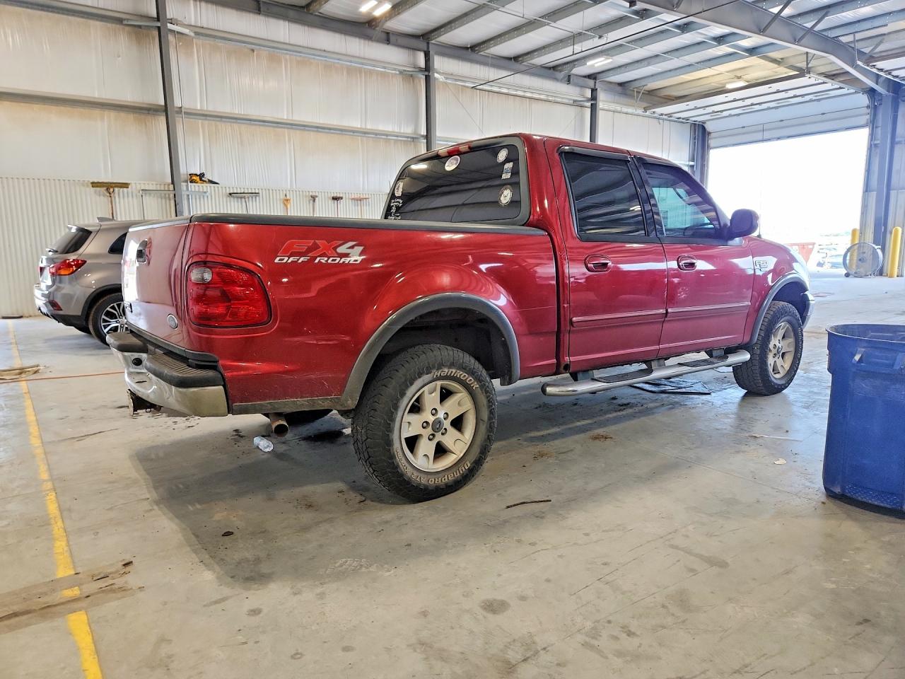 2003 Ford F150 Supercrew Red vin: 1FTRW08L23KD03780