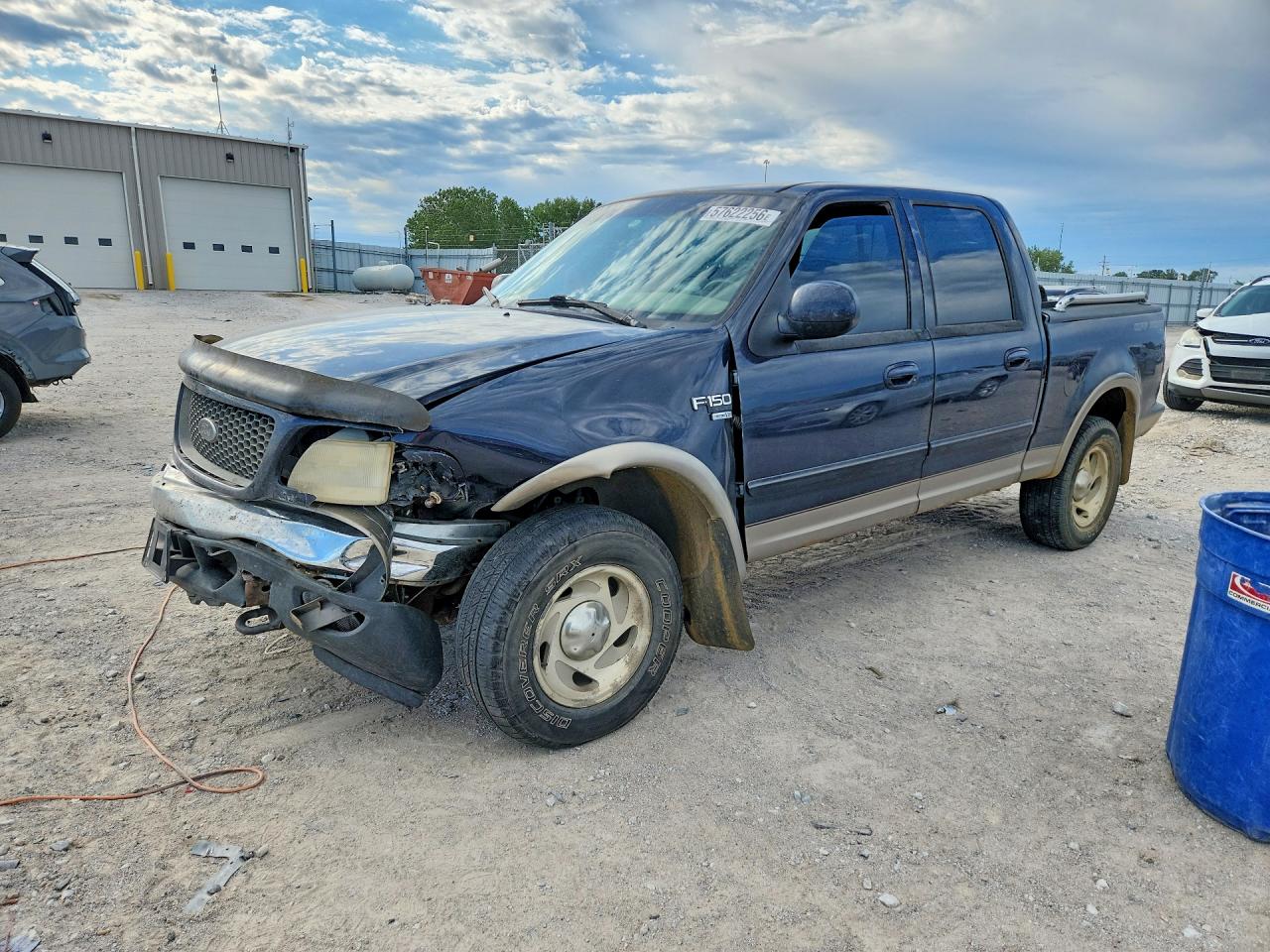 2001 Ford F150 Supercrew Blue vin: 1FTRW08L31KA67153